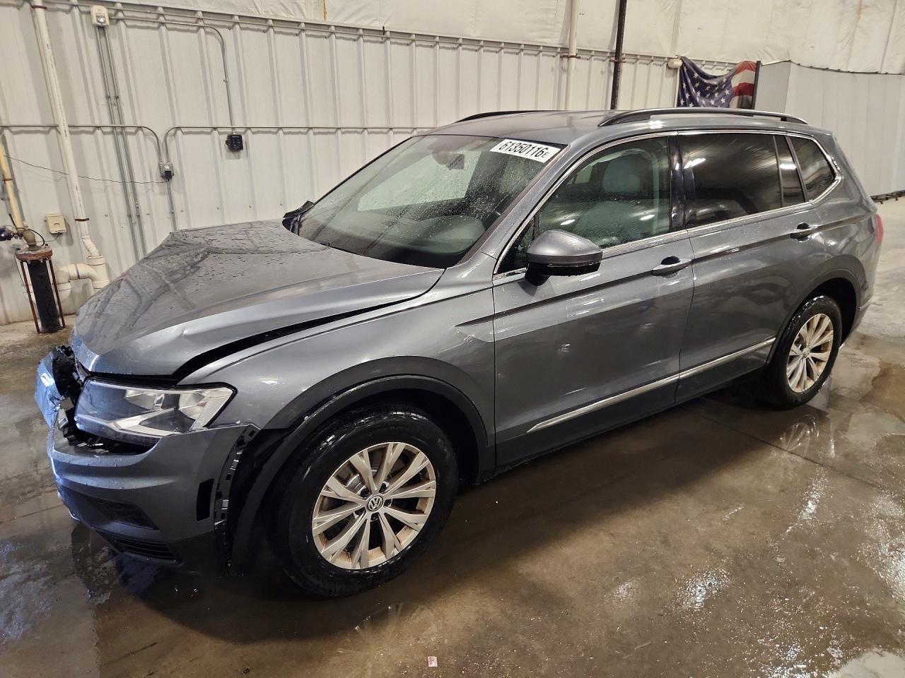 2018 Volkswagen Tiguan Se Gray vin: 3VV2B7AX1JM105962