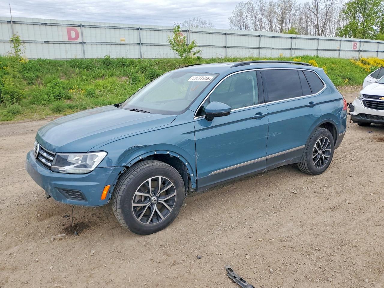 2021 Volkswagen Tiguan Se Teal vin: 3VV2B7AX1MM153949
