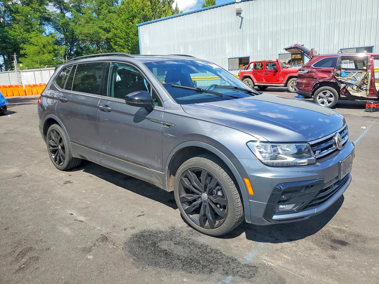 2021 Volkswagen Tiguan Se Gray vin: 3VV2B7AX4MM094718