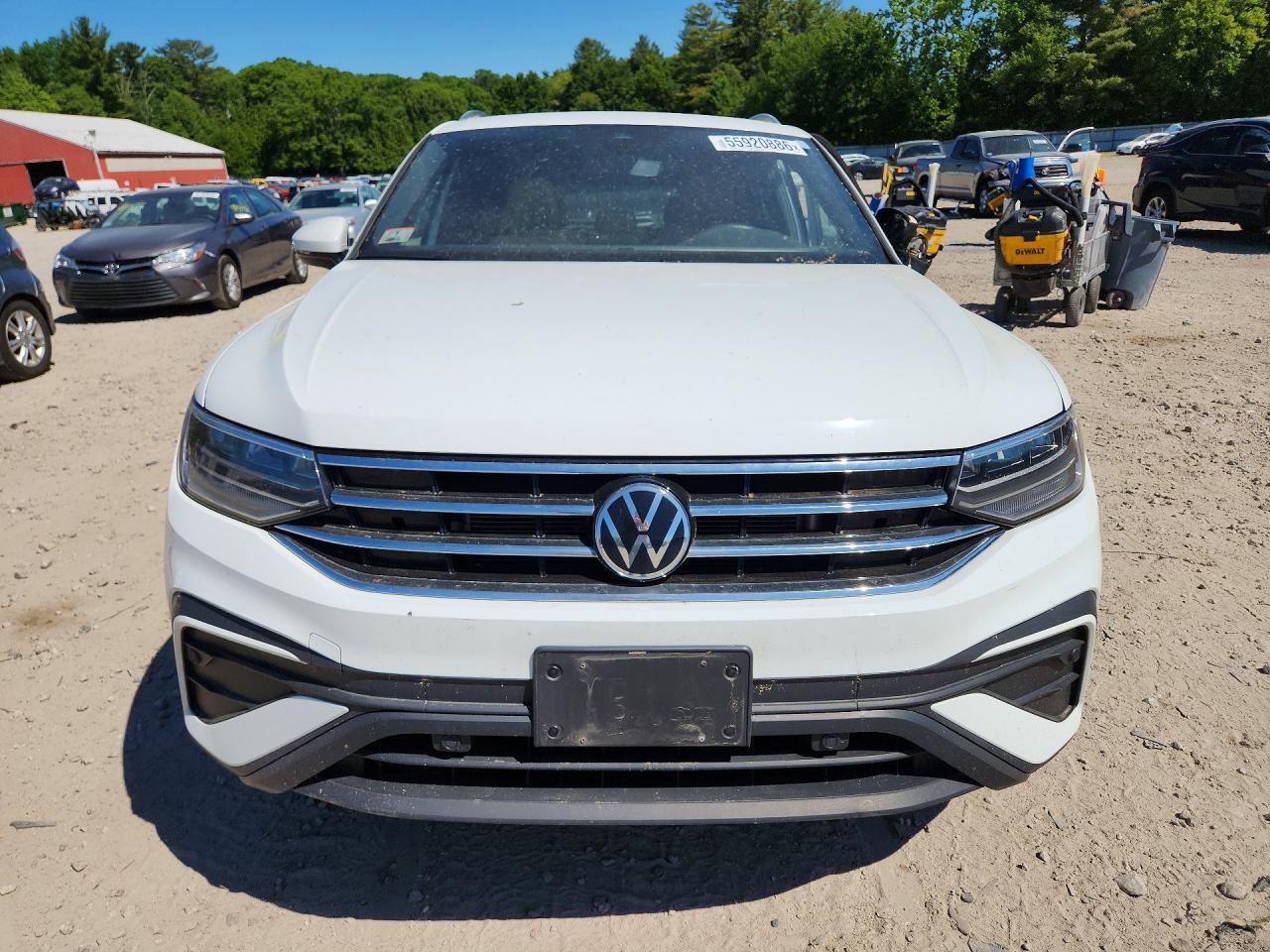 2022 Volkswagen Tiguan Se White vin: 3VV2B7AX5NM009192