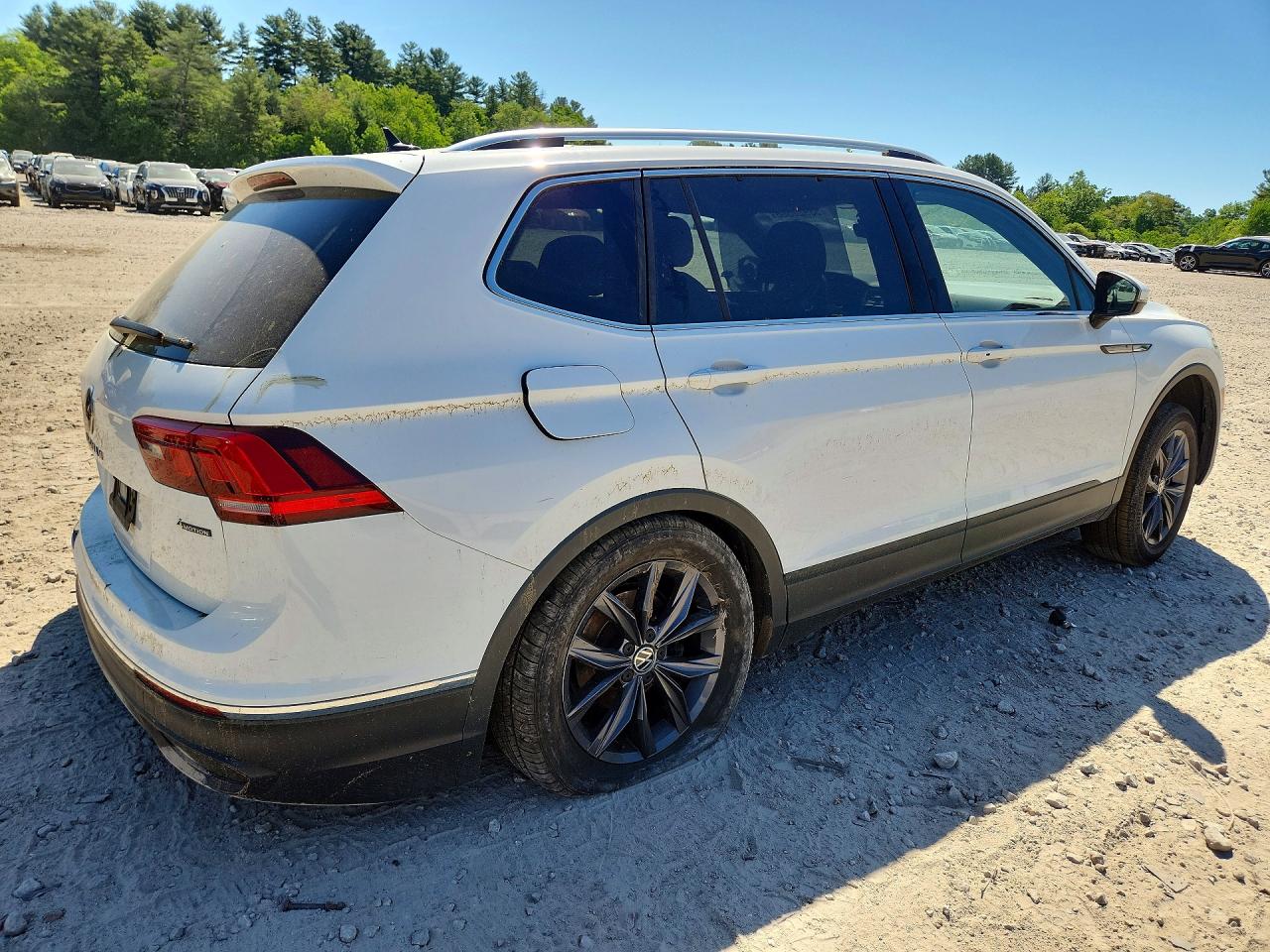 2022 Volkswagen Tiguan Se White vin: 3VV2B7AX5NM009192