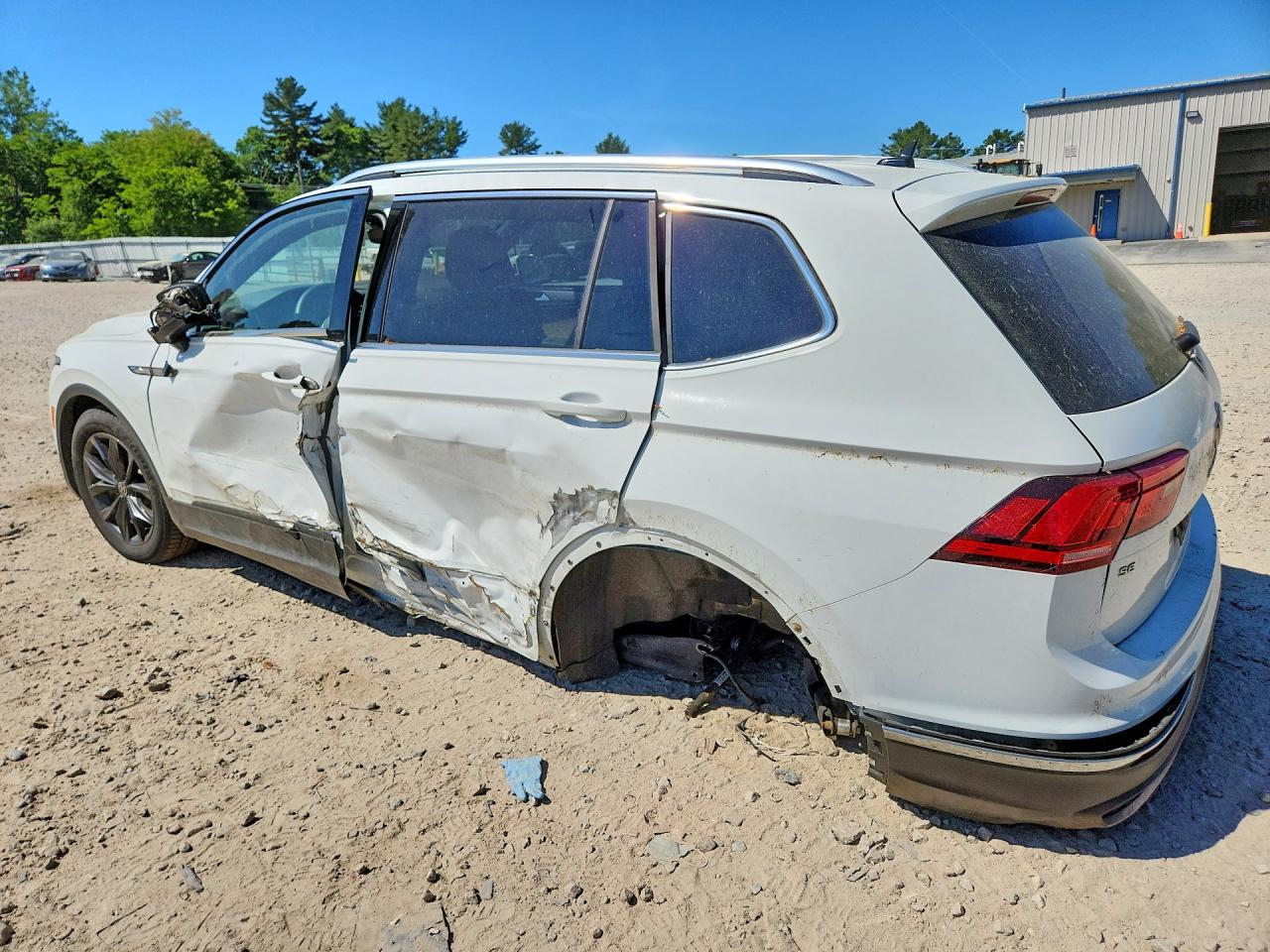 2022 Volkswagen Tiguan Se White vin: 3VV2B7AX5NM009192