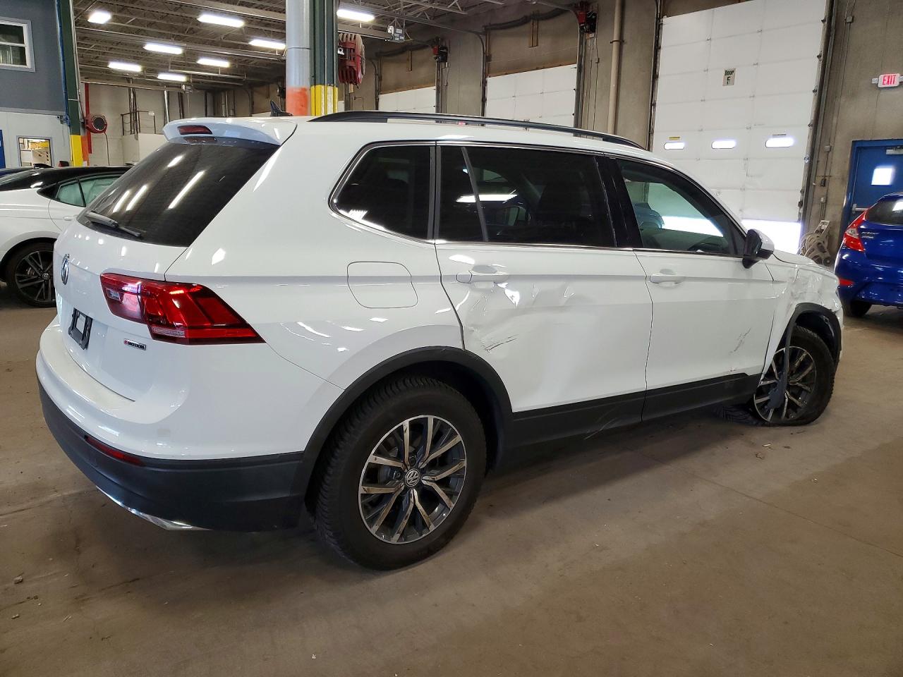 2019 Volkswagen Tiguan Se White vin: 3VV2B7AX6KM091719
