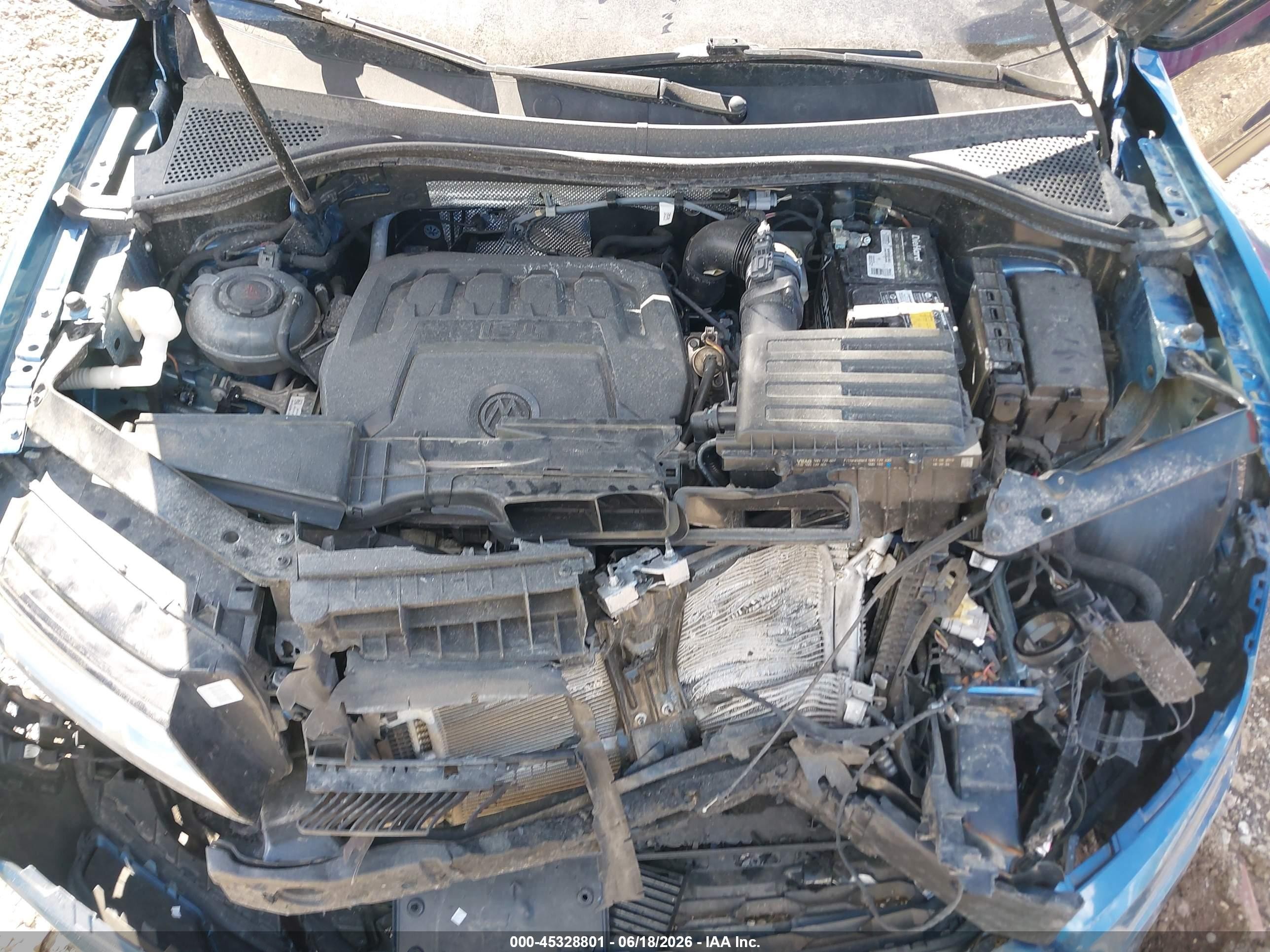 2019 Volkswagen Tiguan 2.0t Se/2.0t Sel/2.0t Sel R-line/2.0t Sel R-line Black Blue vin: 3VV2B7AX6KM140174