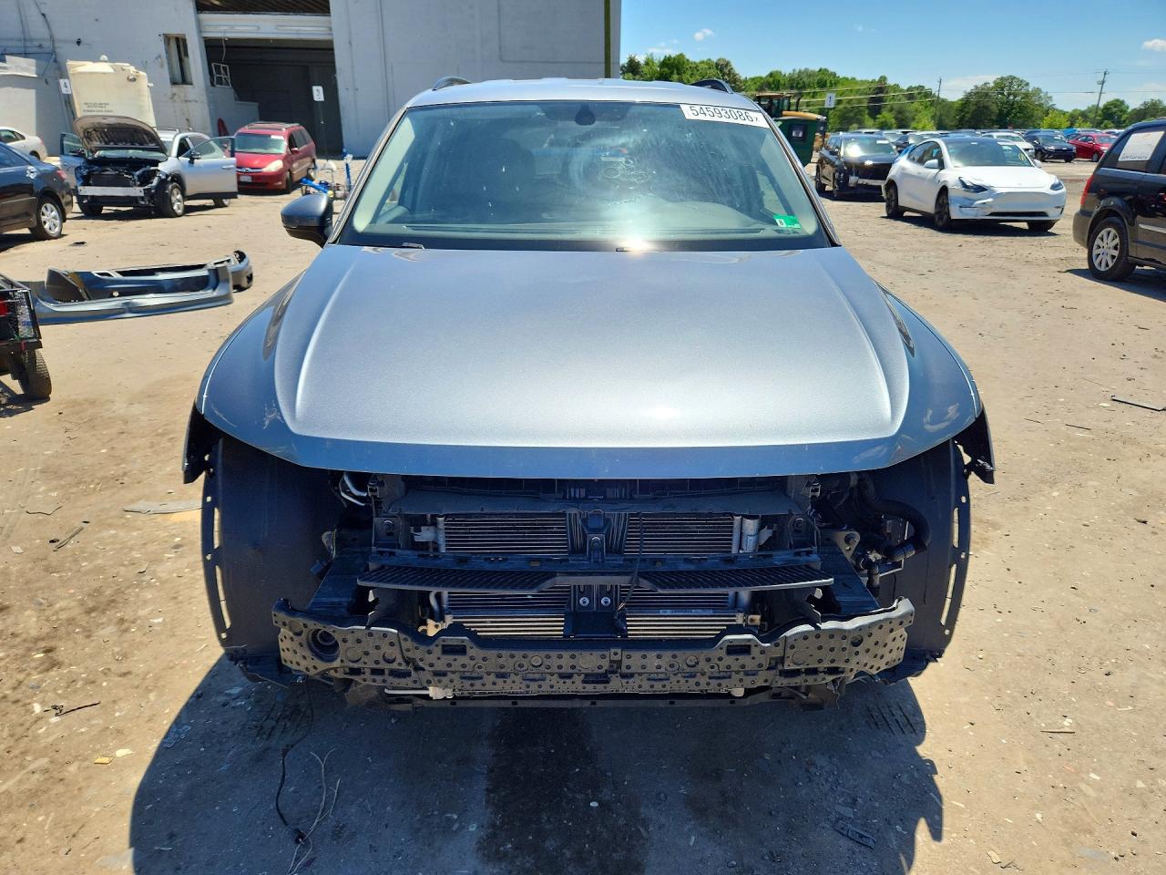2021 Volkswagen Tiguan Se Серый vin: 3VV2B7AX6MM048873