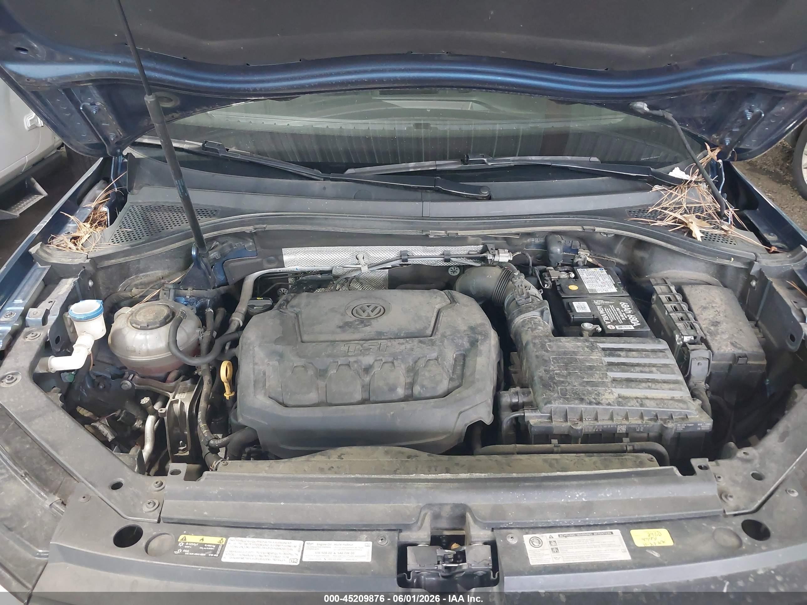 2018 Volkswagen Tiguan 2.0t Se/2.0t Sel Синий vin: 3VV2B7AX7JM140330