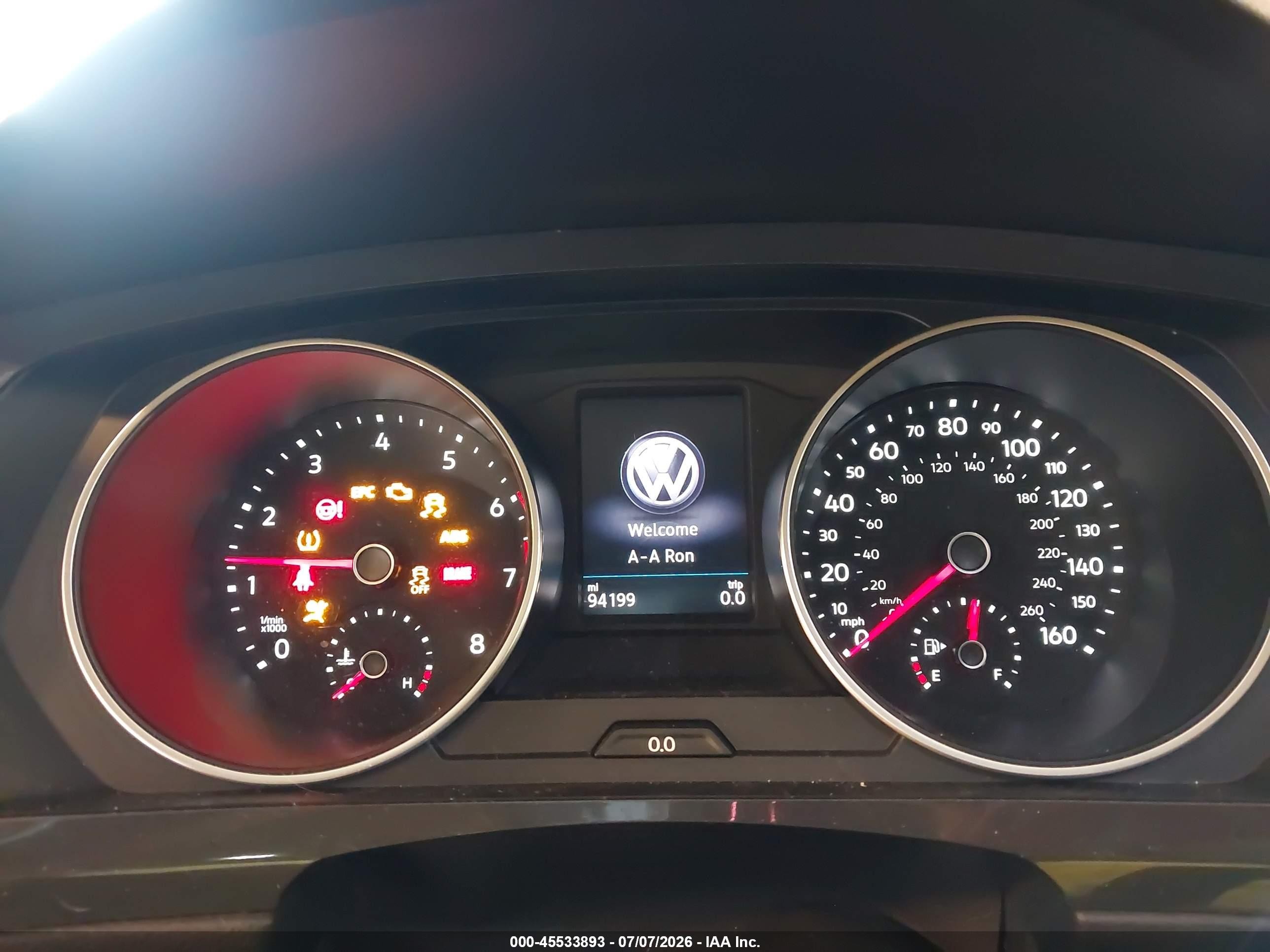 2019 Volkswagen Tiguan 2.0t Se/2.0t Sel/2.0t Sel R-line/2.0t Sel R-line Black Black vin: 3VV2B7AX7KM070667