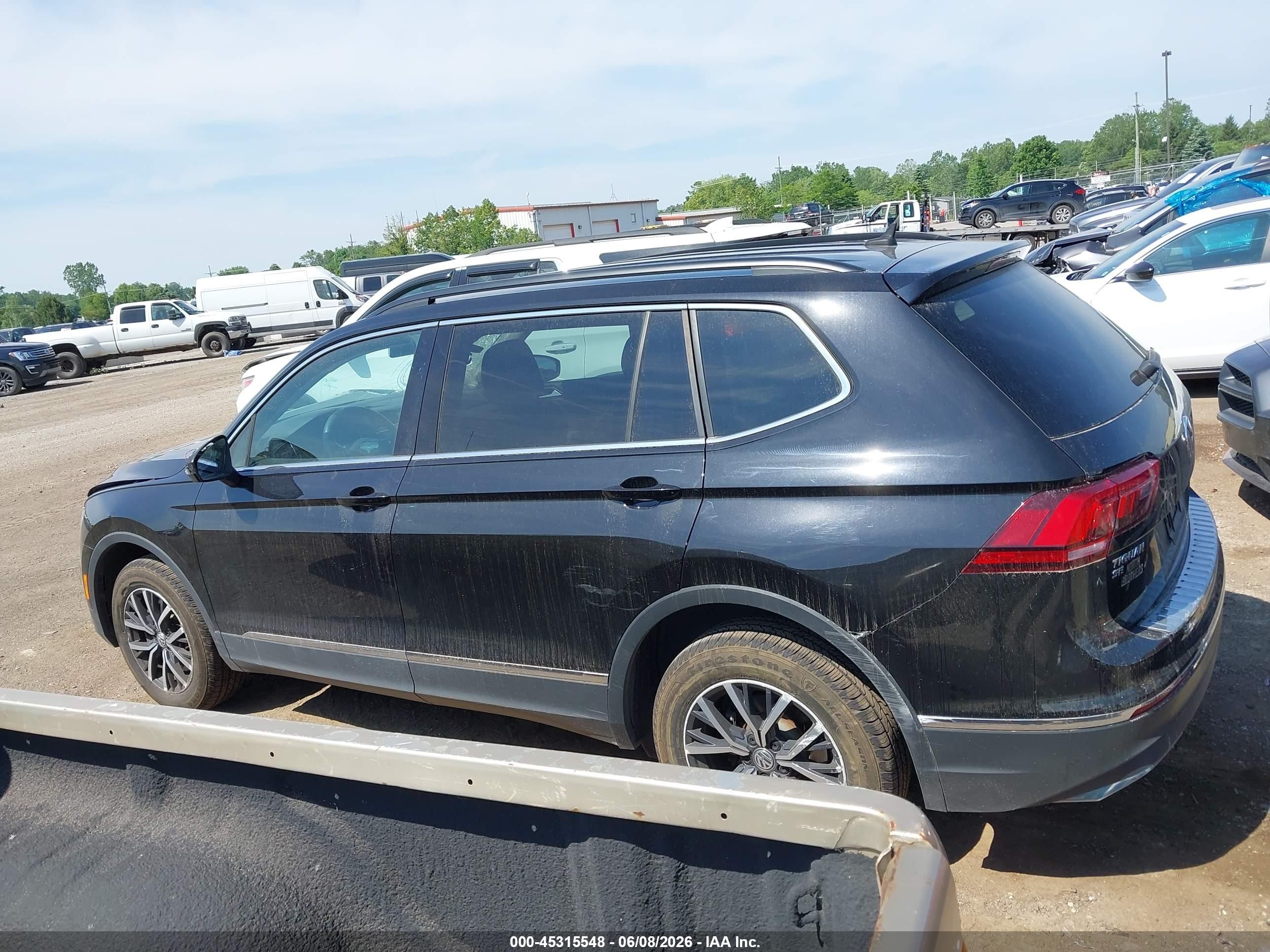 2020 Volkswagen Tiguan 2.0t Se/2.0t Se R-line Black/2.0t Sel Black vin: 3VV2B7AX7LM112191