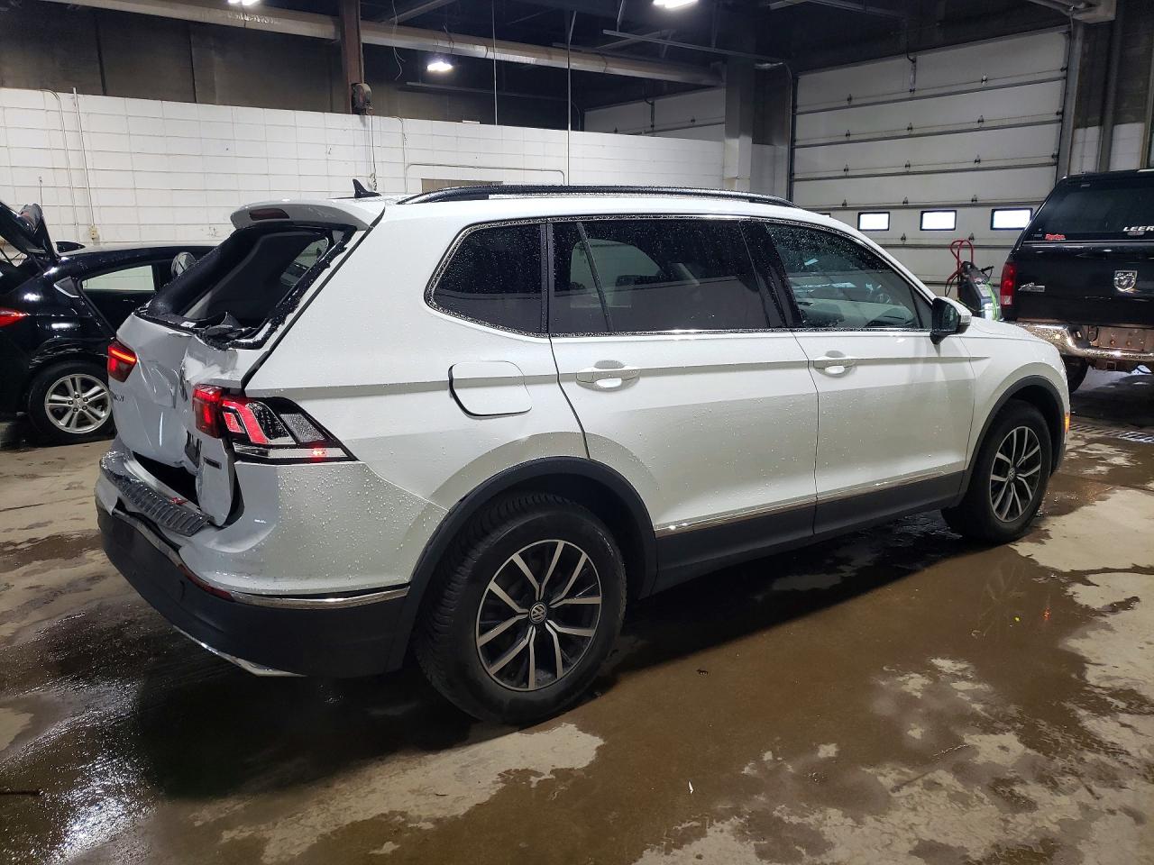 2021 Volkswagen Tiguan Se White vin: 3VV2B7AX7MM110006