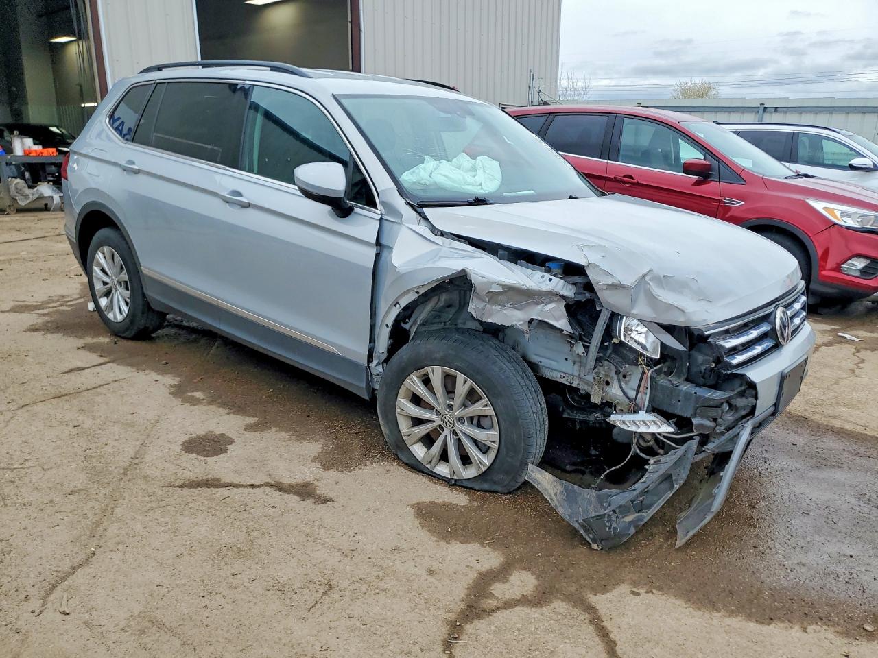 2019 Volkswagen Tiguan Se Gray vin: 3VV2B7AX8KM051979