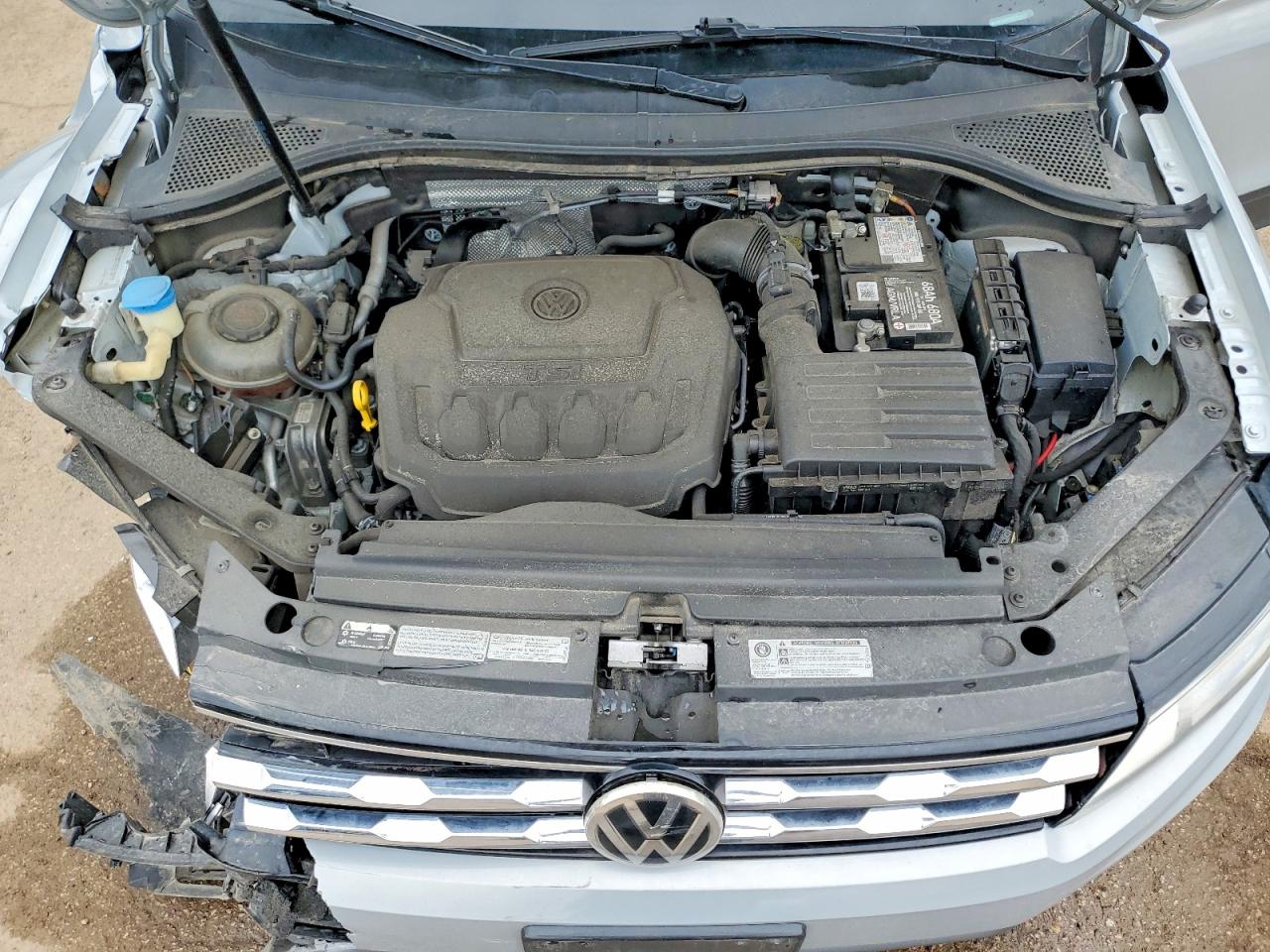2019 Volkswagen Tiguan Se Gray vin: 3VV2B7AX8KM051979