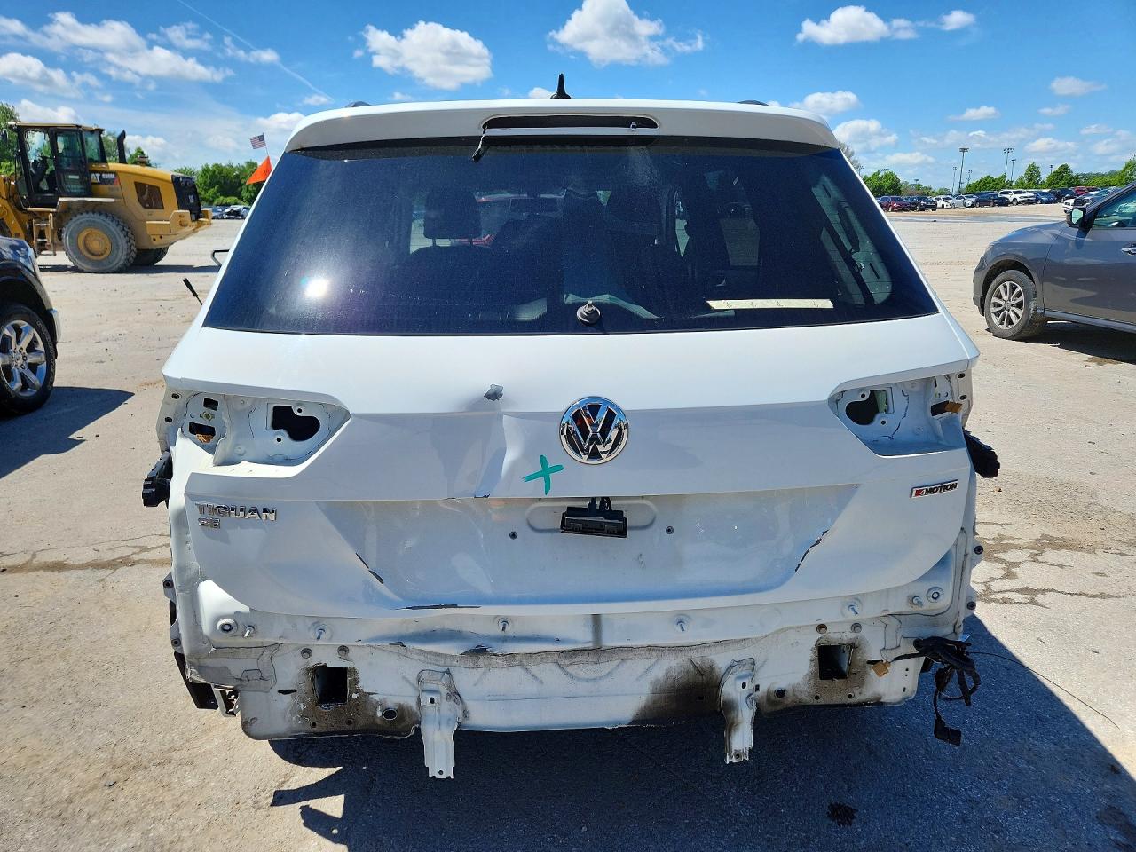 2019 Volkswagen Tiguan Se White vin: 3VV2B7AX8KM082536