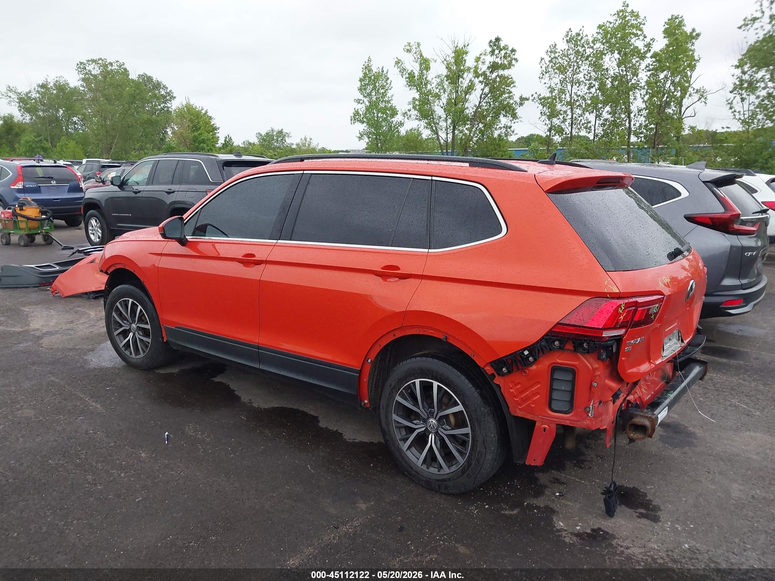 2019 Volkswagen Tiguan Orange vin: 3VV2B7AX9KM012267
