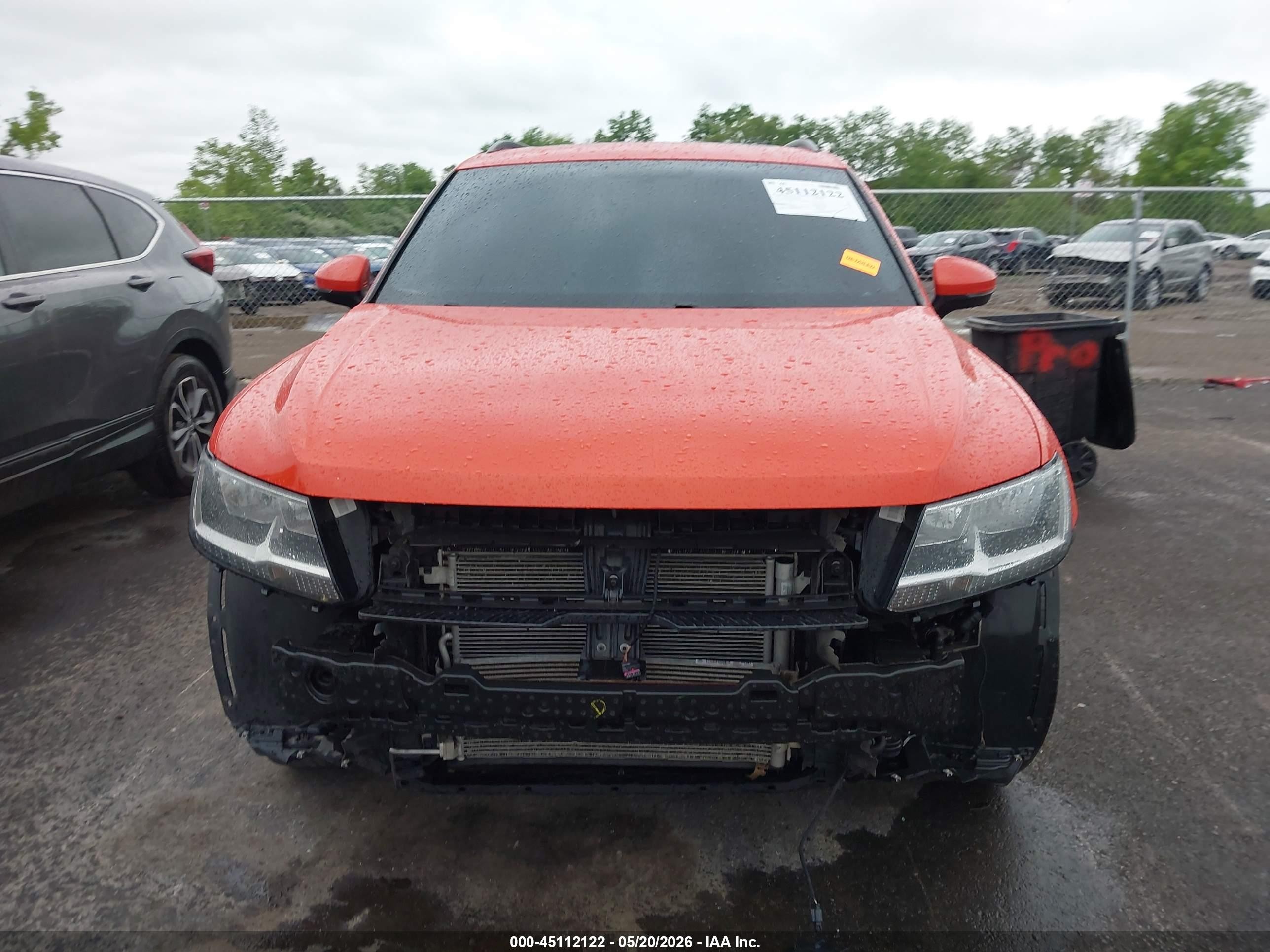 2019 Volkswagen Tiguan Orange vin: 3VV2B7AX9KM012267