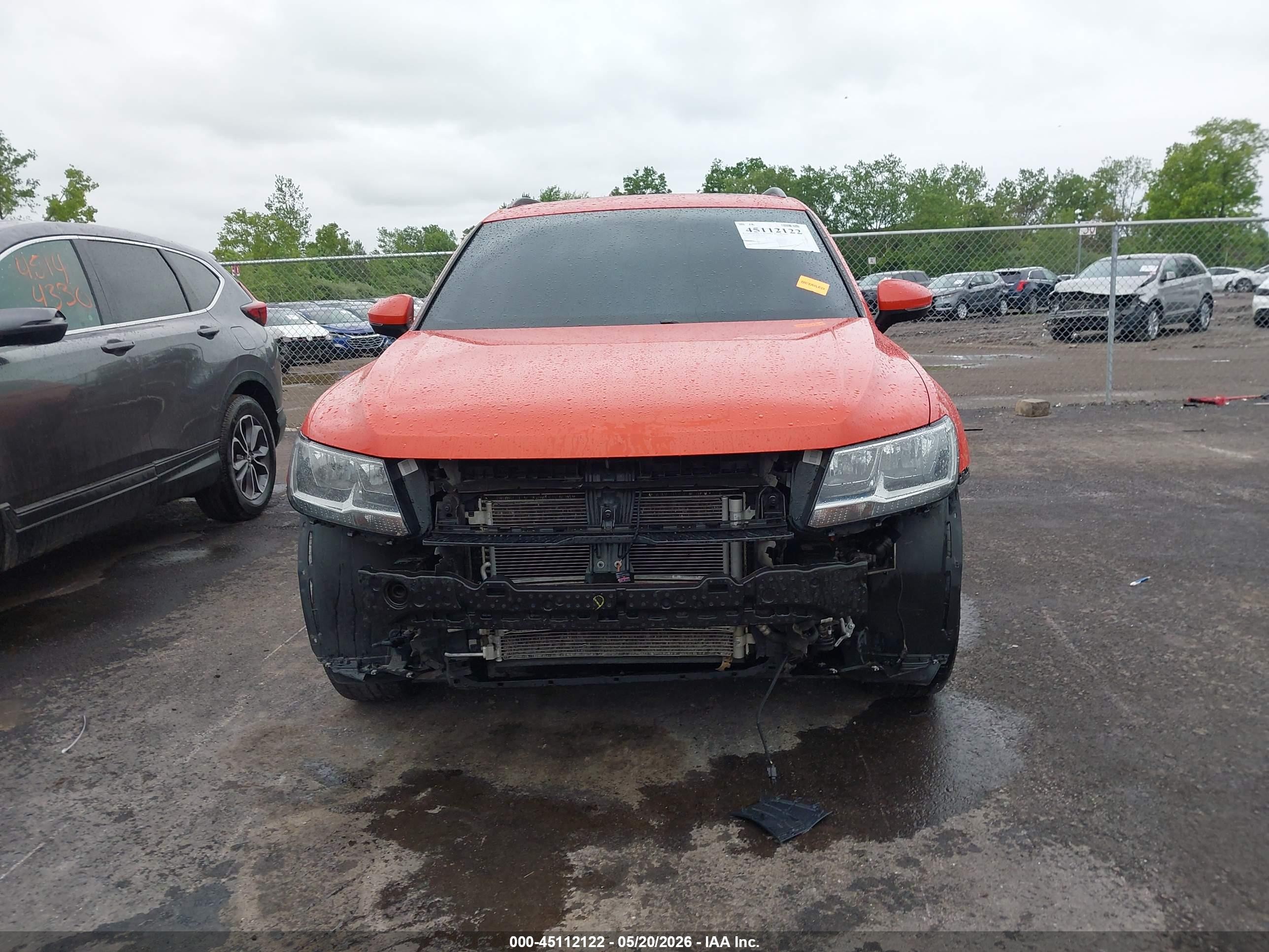 2019 Volkswagen Tiguan Orange vin: 3VV2B7AX9KM012267