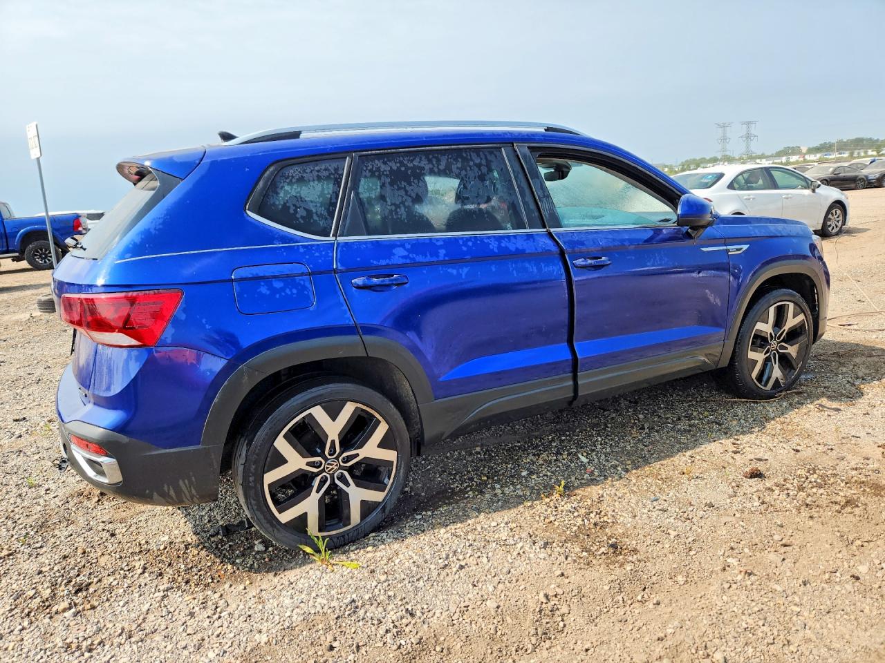 2023 Volkswagen Taos Sel Blue vin: 3VV2X7B22PM306850