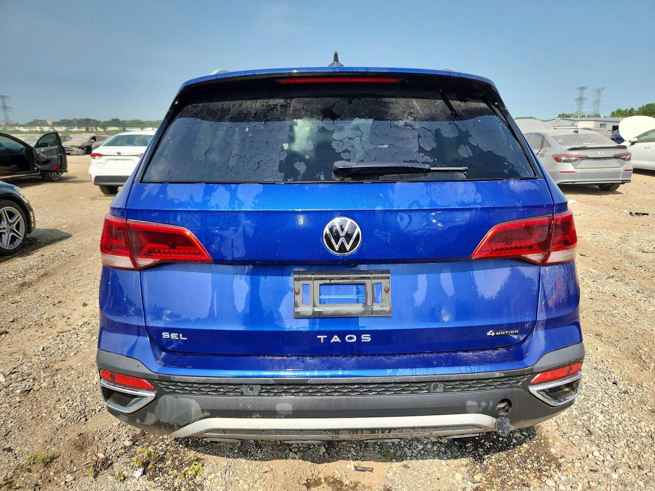 2023 Volkswagen Taos Sel Blue vin: 3VV2X7B22PM306850