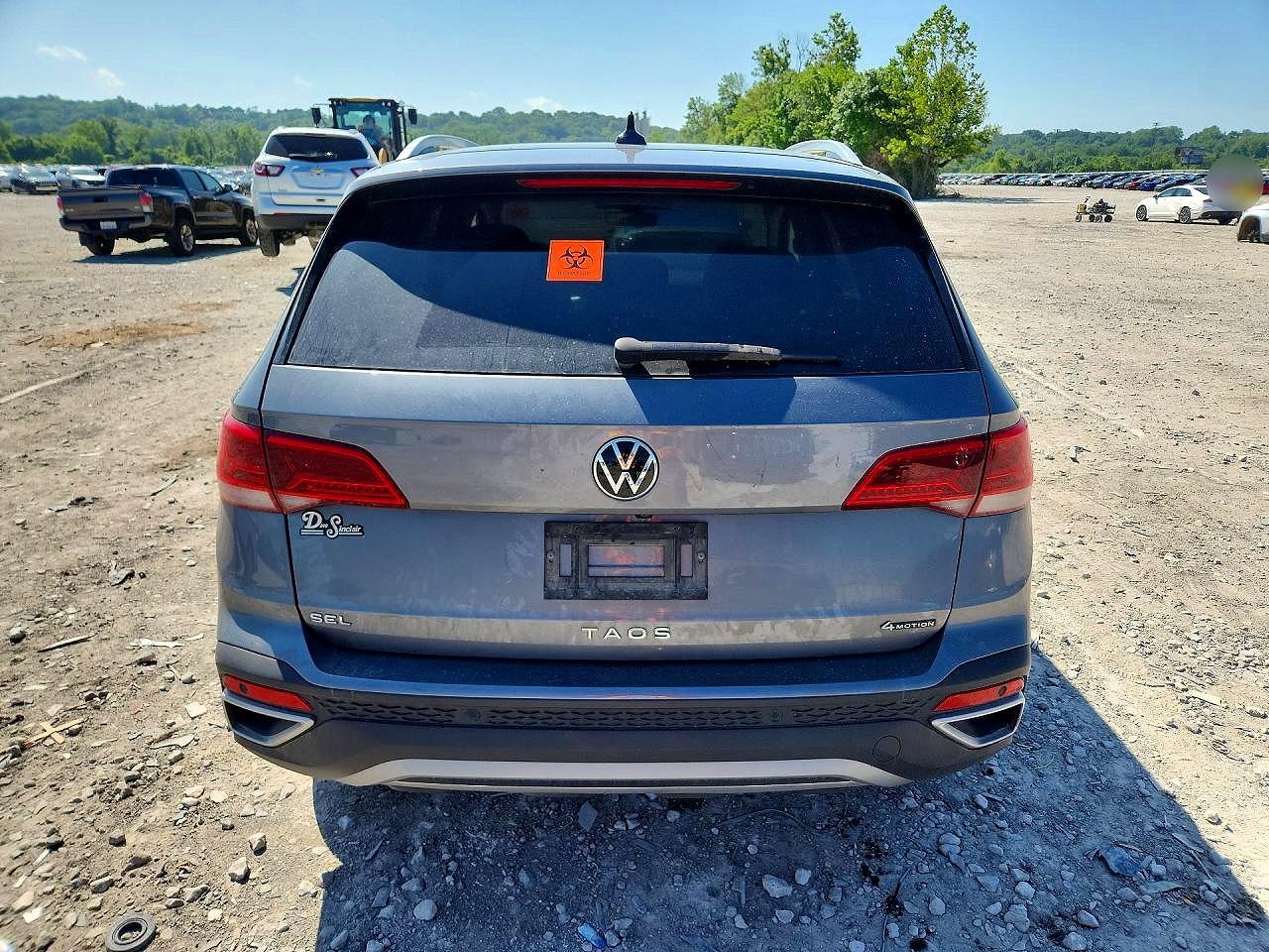 2022 Volkswagen Taos Sel Gray vin: 3VV2X7B27NM044370