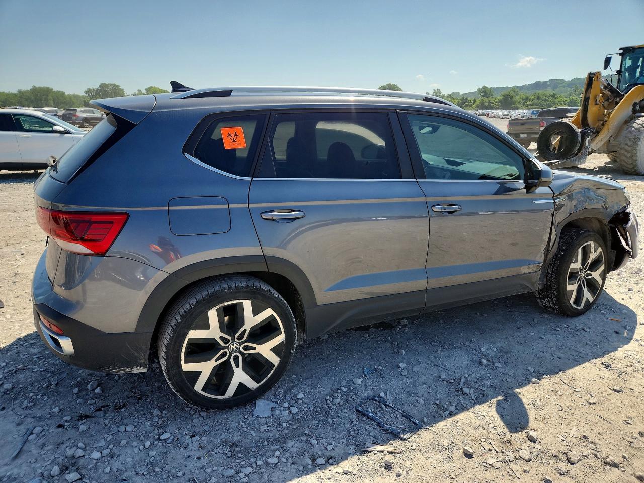 2022 Volkswagen Taos Sel Gray vin: 3VV2X7B27NM044370