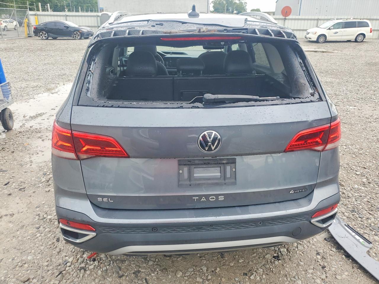 2022 Volkswagen Taos Sel Серый vin: 3VV2X7B27NM045728