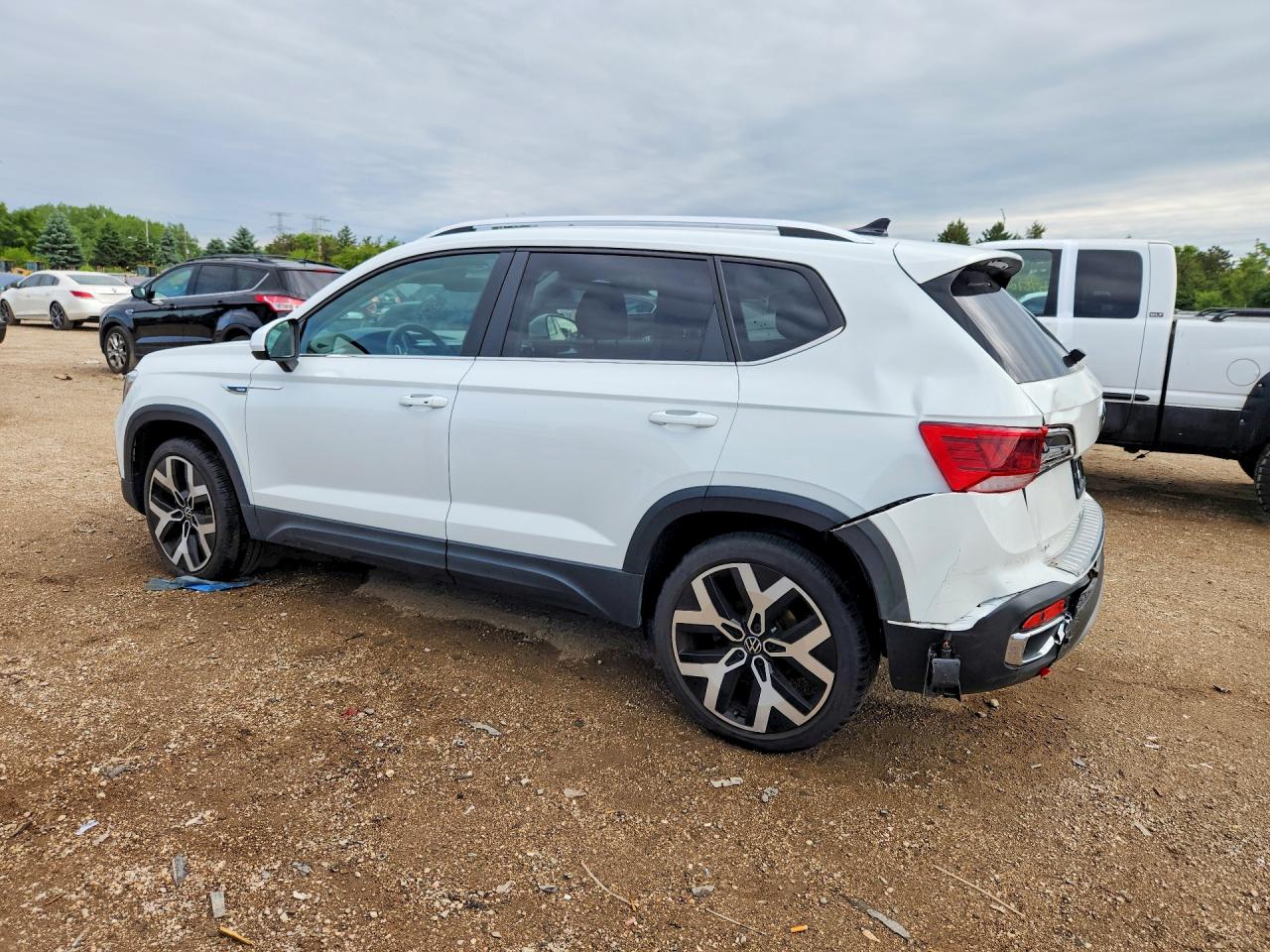 2023 Volkswagen Taos Sel White vin: 3VV2X7B2XPM308605