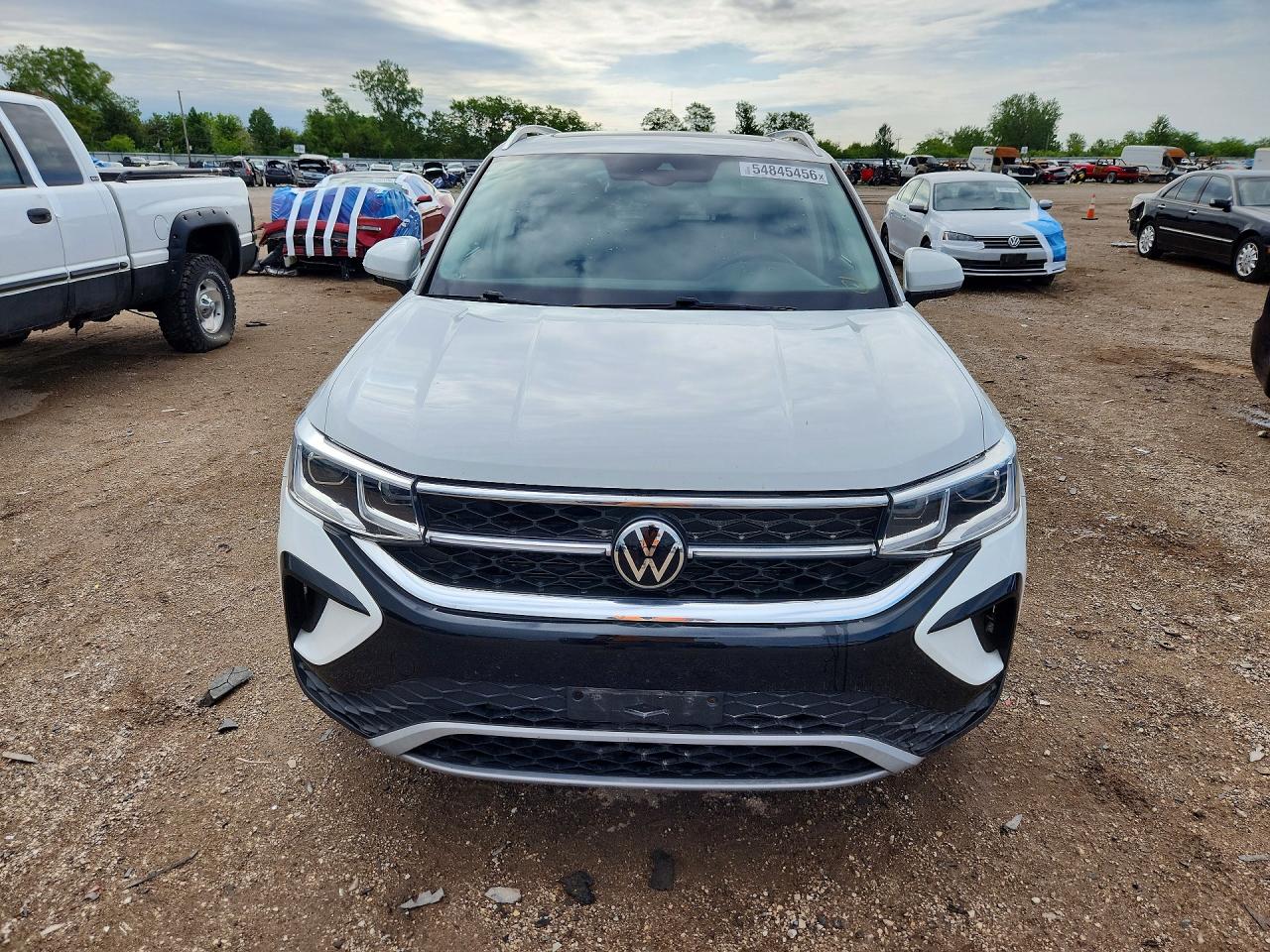 2023 Volkswagen Taos Sel White vin: 3VV2X7B2XPM308605