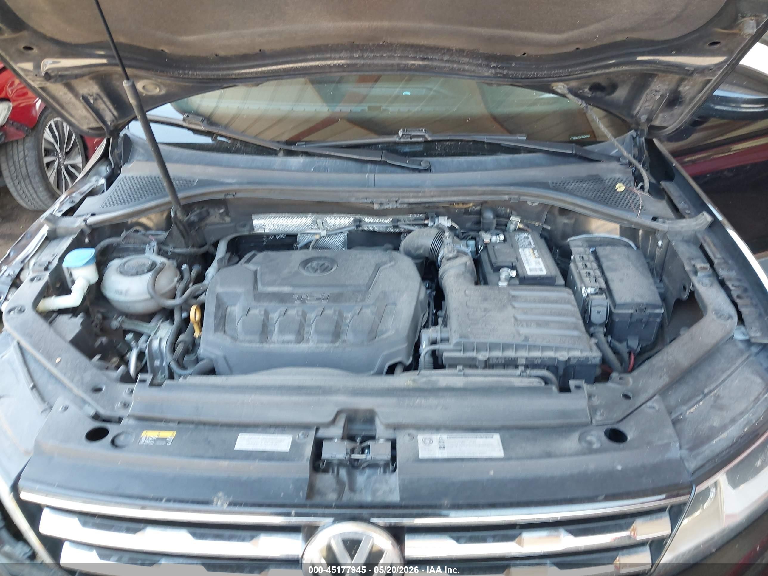 2018 Volkswagen Tiguan 2.0t Se/2.0t Sel Black vin: 3VV3B7AX0JM054832