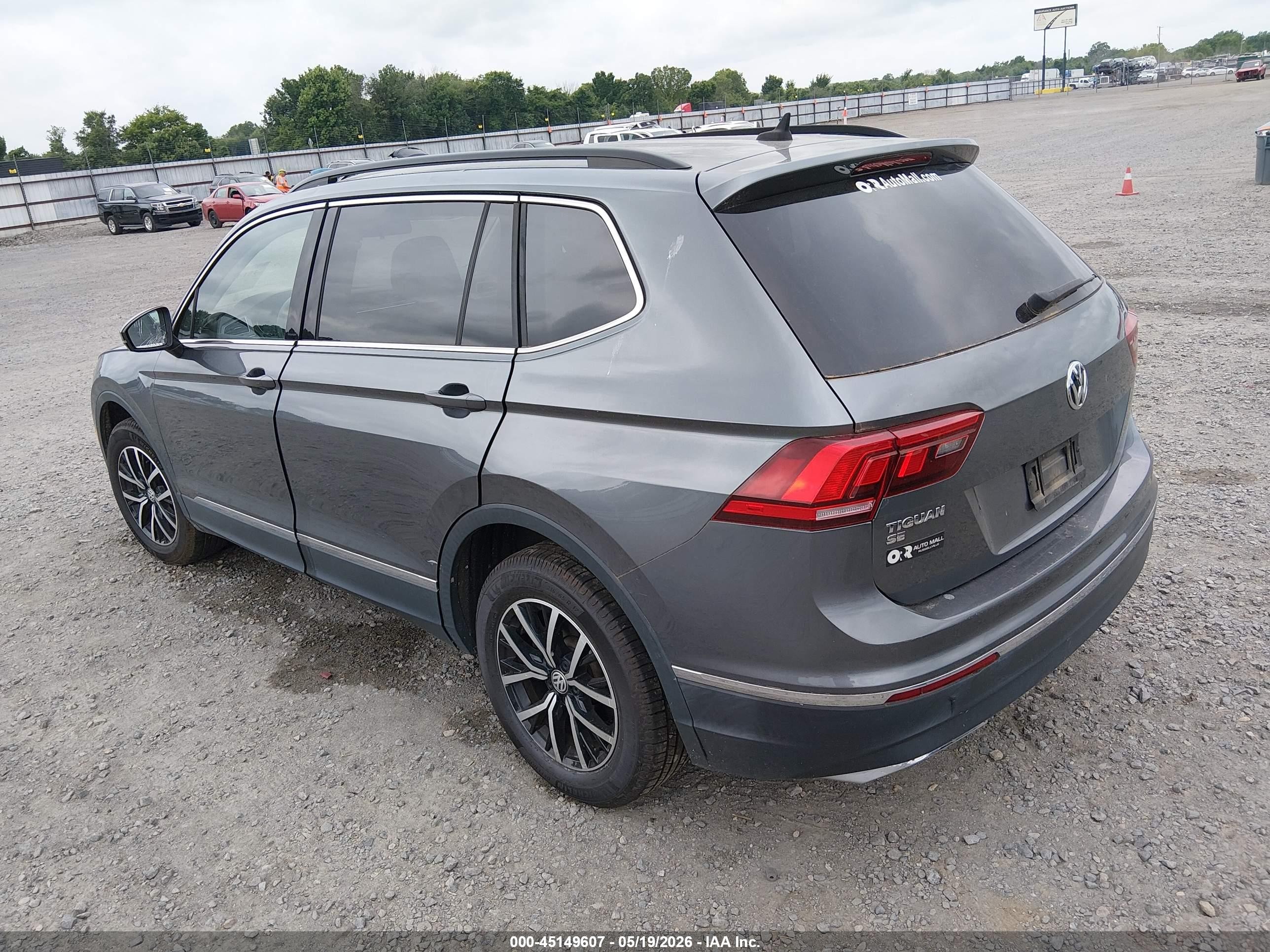 2021 Volkswagen Tiguan 2.0t Se/2.0t Se R-line Black/2.0t Sel Gray vin: 3VV3B7AX0MM081162