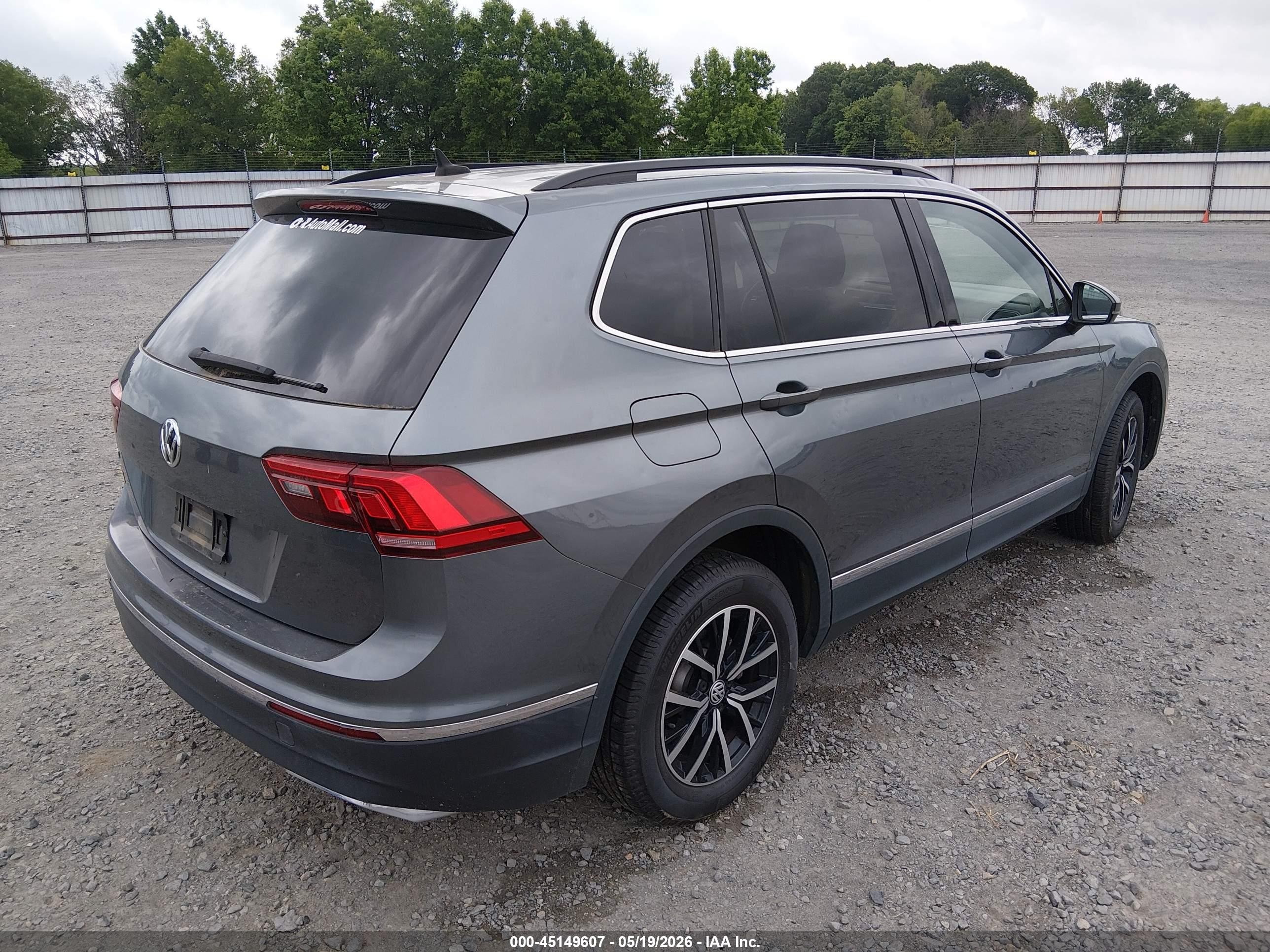 2021 Volkswagen Tiguan 2.0t Se/2.0t Se R-line Black/2.0t Sel Gray vin: 3VV3B7AX0MM081162
