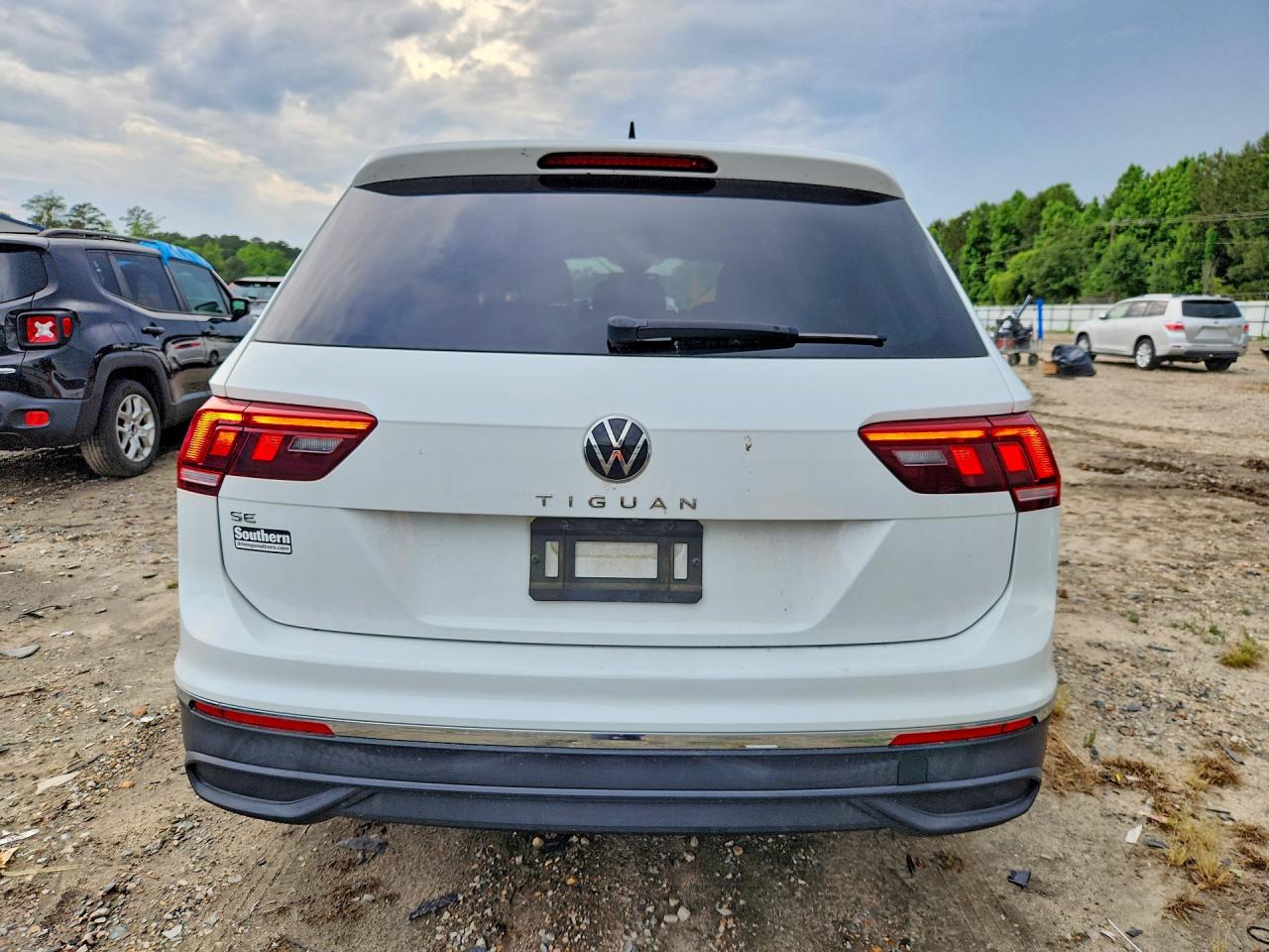 2022 Volkswagen Tiguan Se Белый vin: 3VV3B7AX1NM014412