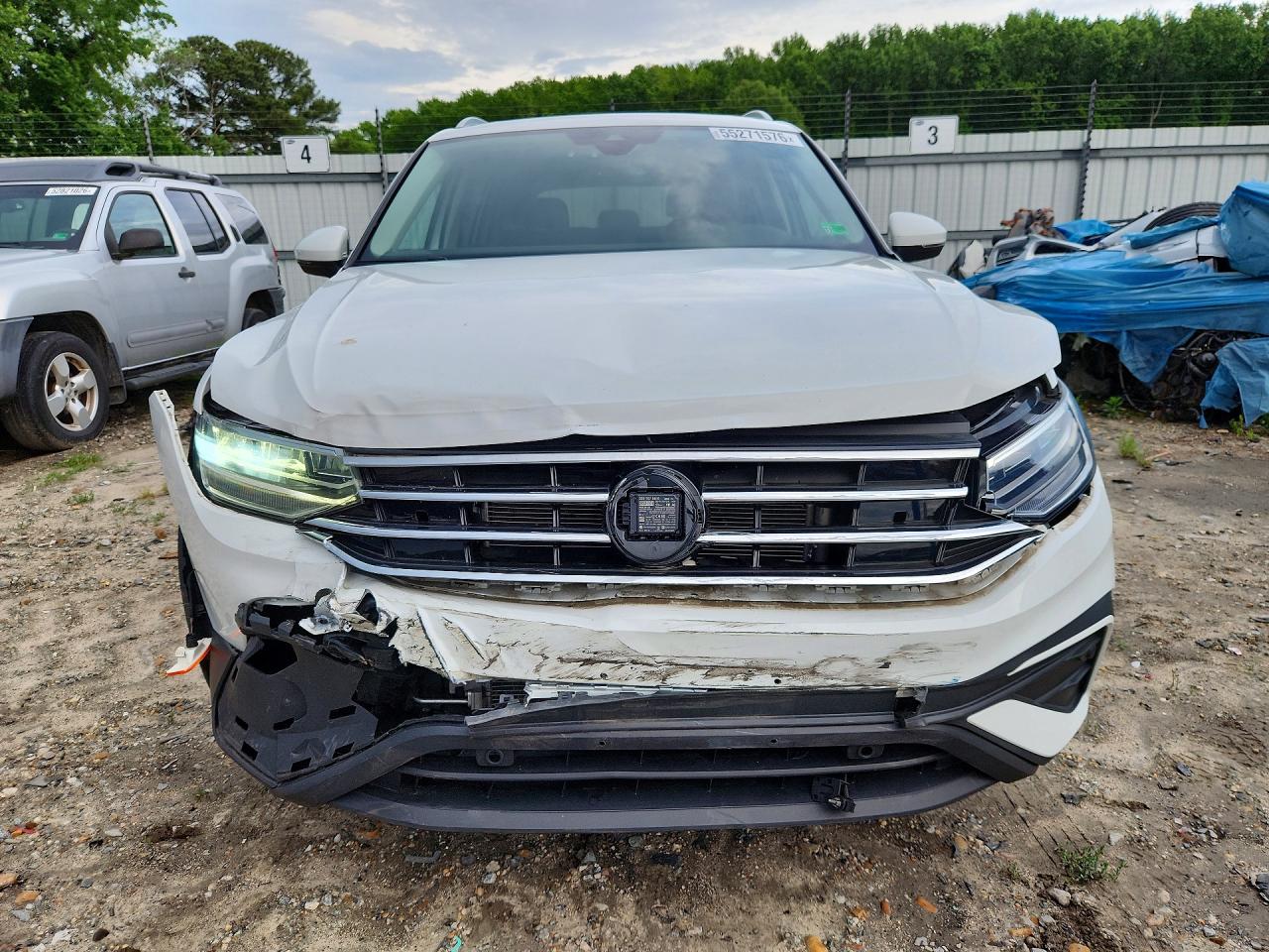 2022 Volkswagen Tiguan Se Белый vin: 3VV3B7AX1NM014412