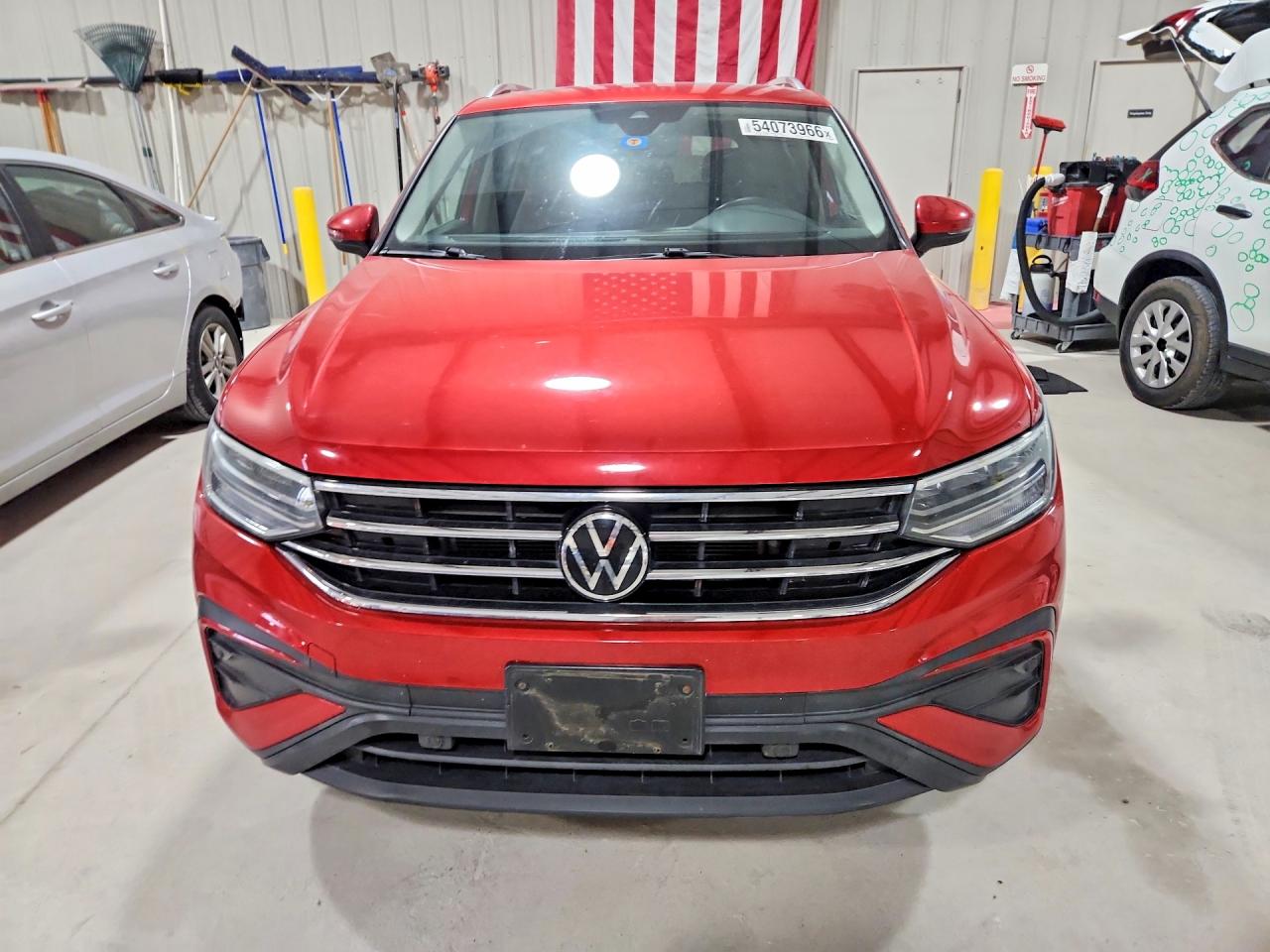 2022 Volkswagen Tiguan Se Red vin: 3VV3B7AX1NM129849