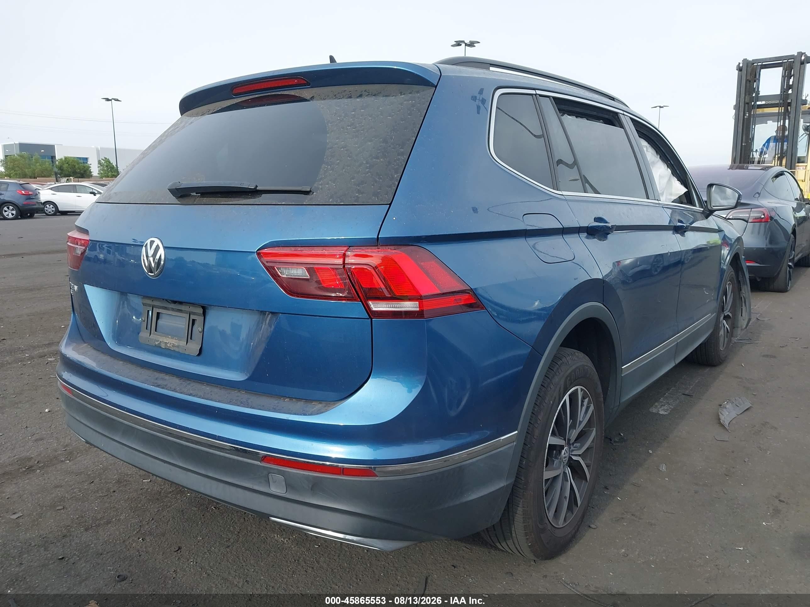 2020 Volkswagen Tiguan 2.0t Se/2.0t Se R-line Black/2.0t Sel Blue vin: 3VV3B7AX2LM119182