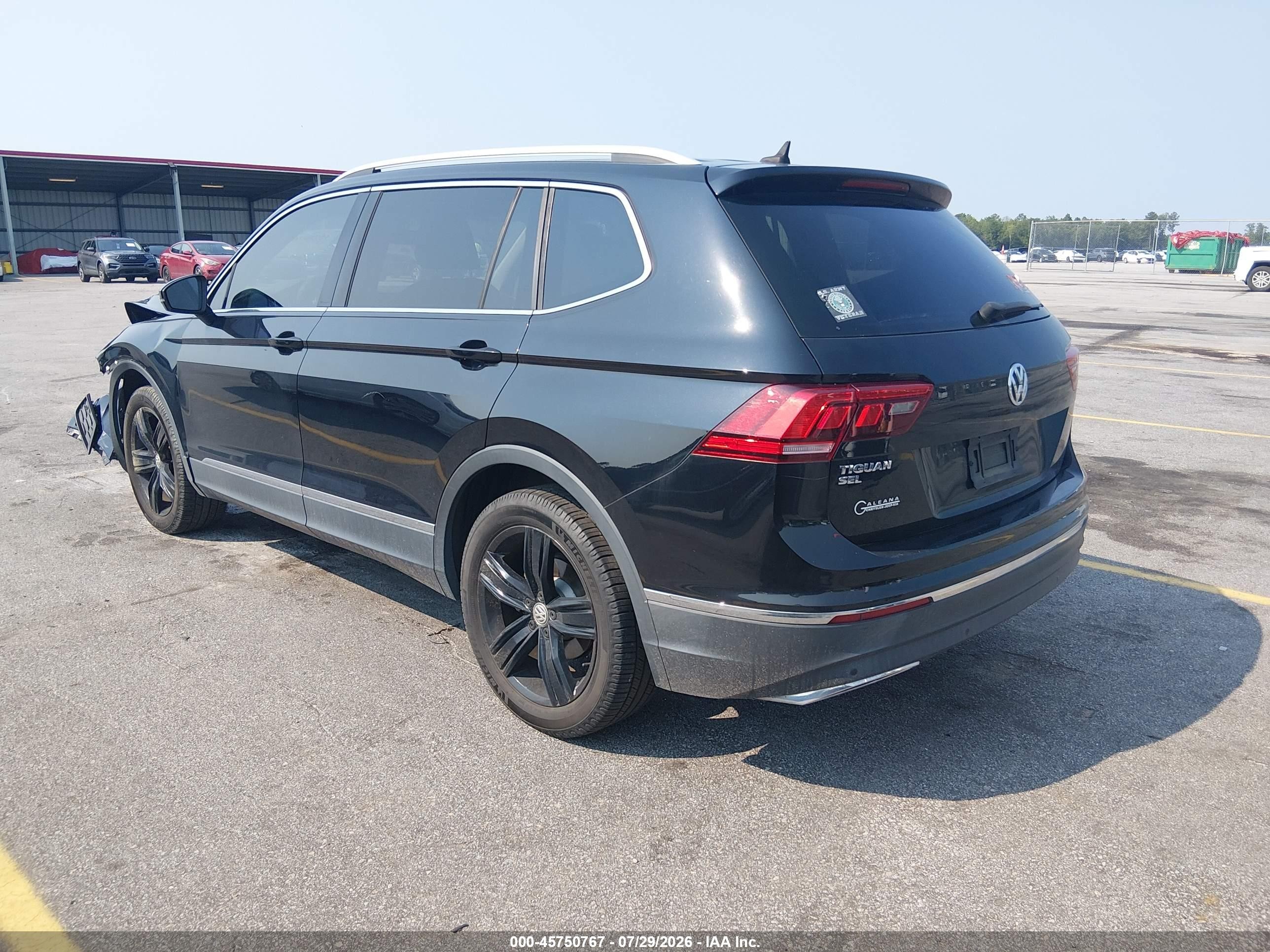 2021 Volkswagen Tiguan 2.0t Se/2.0t Se R-line Black/2.0t Sel Black vin: 3VV3B7AX2MM014546