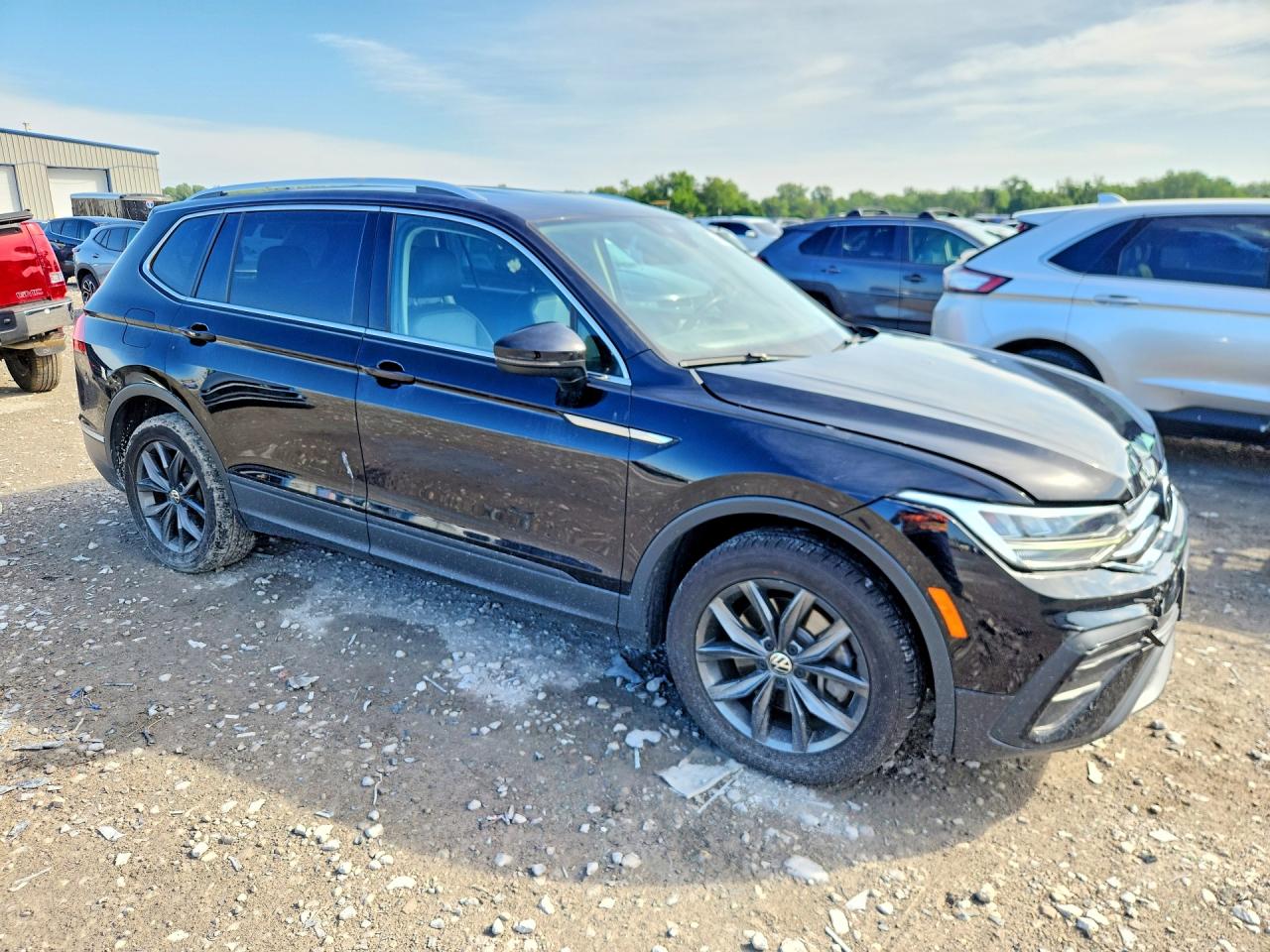 2022 Volkswagen Tiguan Se Черный vin: 3VV3B7AX2NM087210