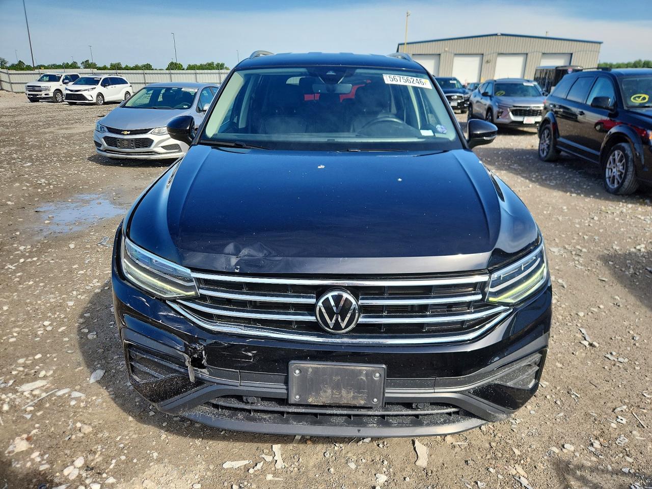 2022 Volkswagen Tiguan Se Черный vin: 3VV3B7AX2NM087210