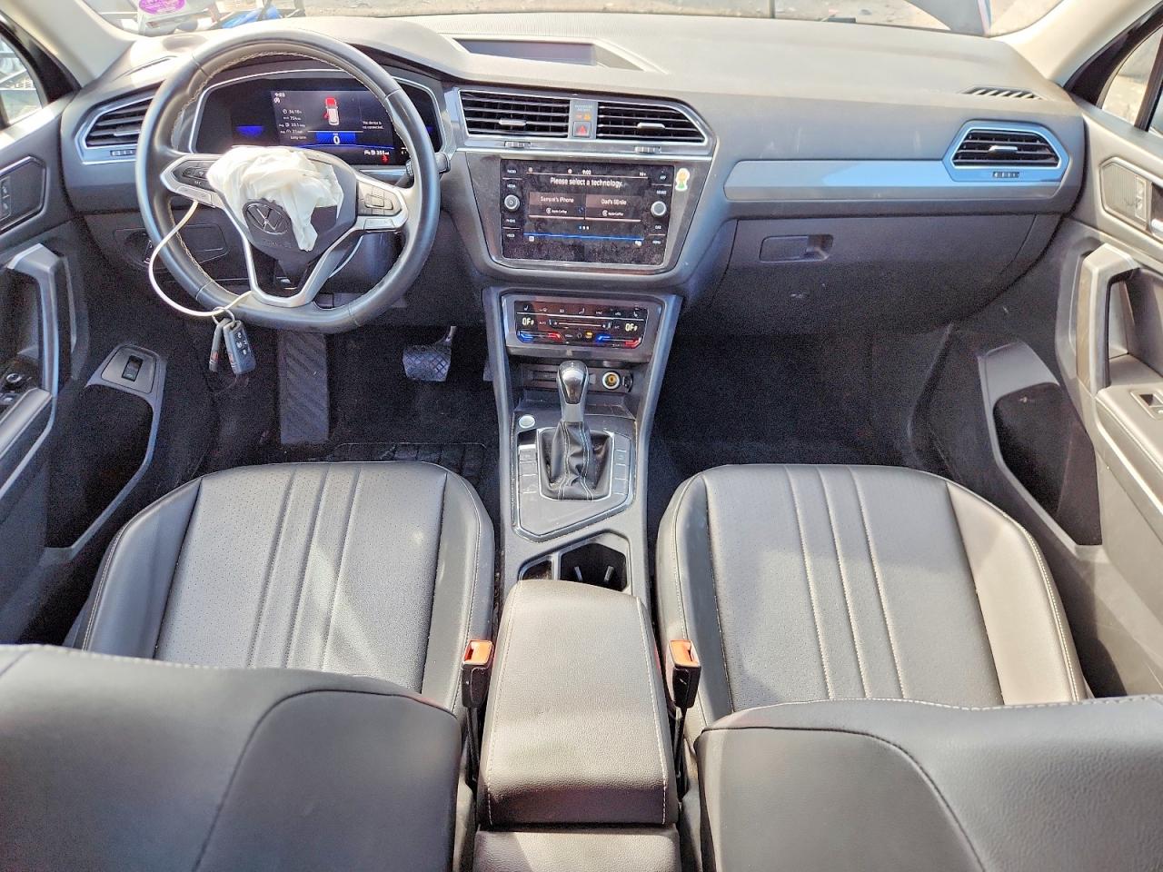 2022 Volkswagen Tiguan Se Черный vin: 3VV3B7AX2NM087210