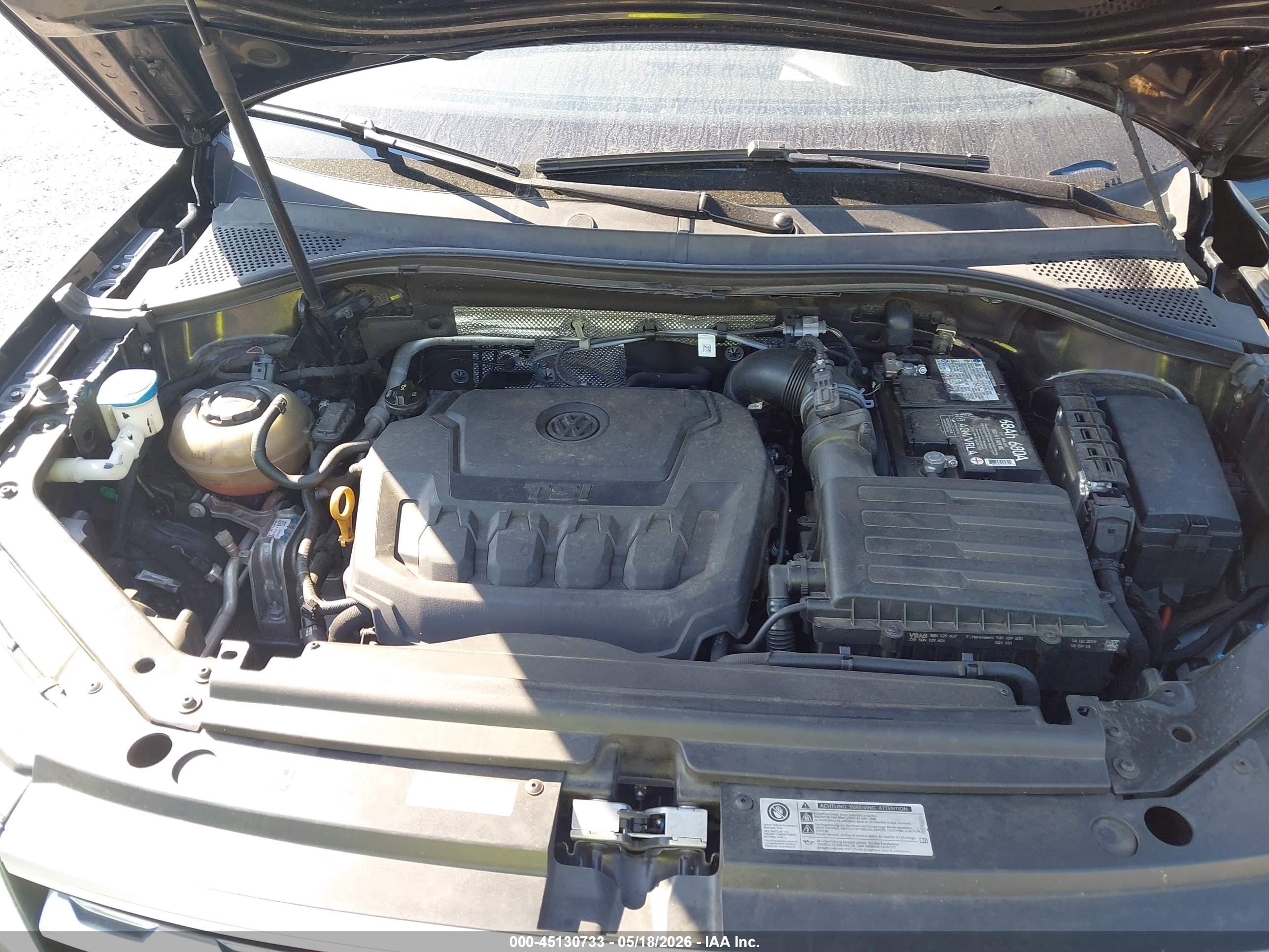 2019 Volkswagen Tiguan 2.0t Se/2.0t Sel/2.0t Sel R-line/2.0t Sel R-line Black Black vin: 3VV3B7AX5KM103699