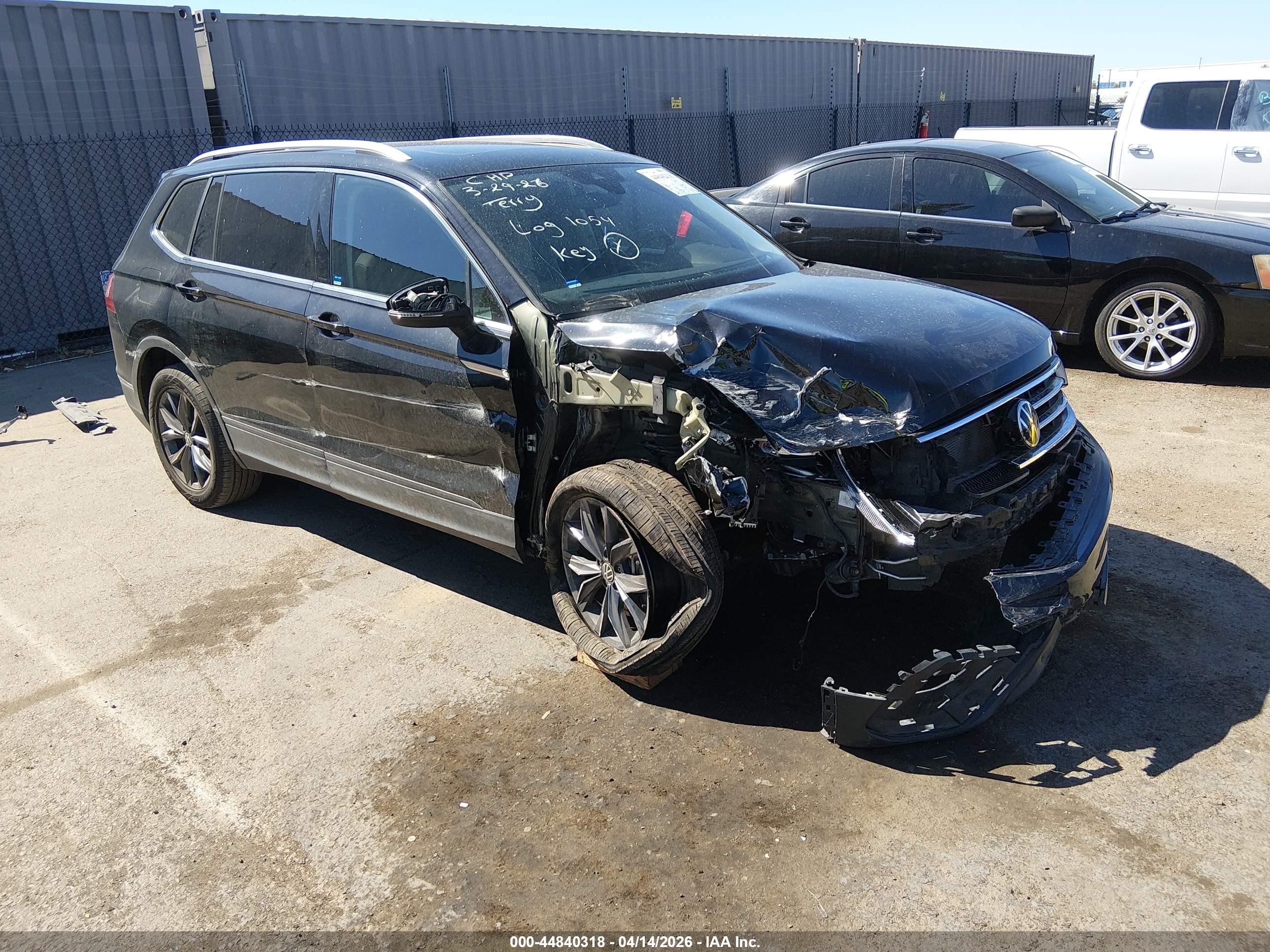 2022 Volkswagen Tiguan 2.0t Se Black vin: 3VV3B7AX5NM056551