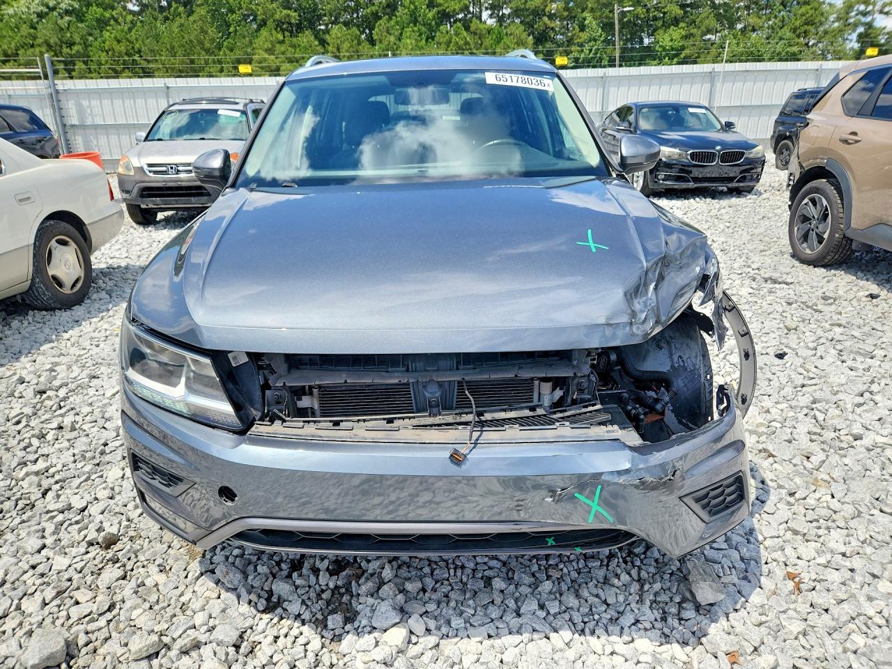 2018 Volkswagen Tiguan Se Gray vin: 3VV3B7AX6JM017008