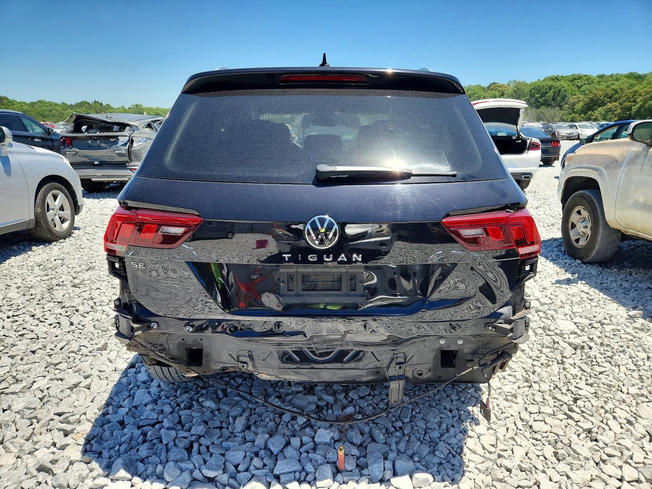 2022 Volkswagen Tiguan Se Black vin: 3VV3B7AX6NM072371