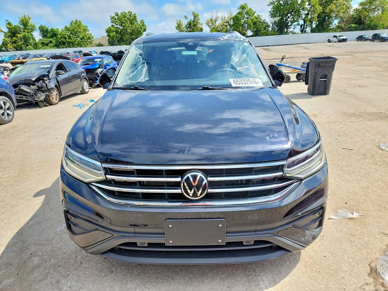 2023 Volkswagen Tiguan Se Черный vin: 3VV3B7AX6PM032519