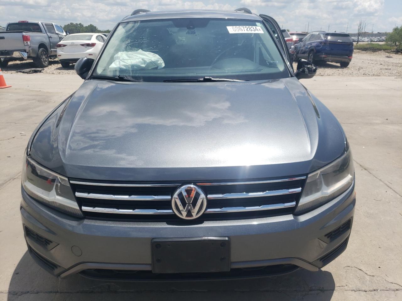 2019 Volkswagen Tiguan Se Gray vin: 3VV3B7AX8KM154369