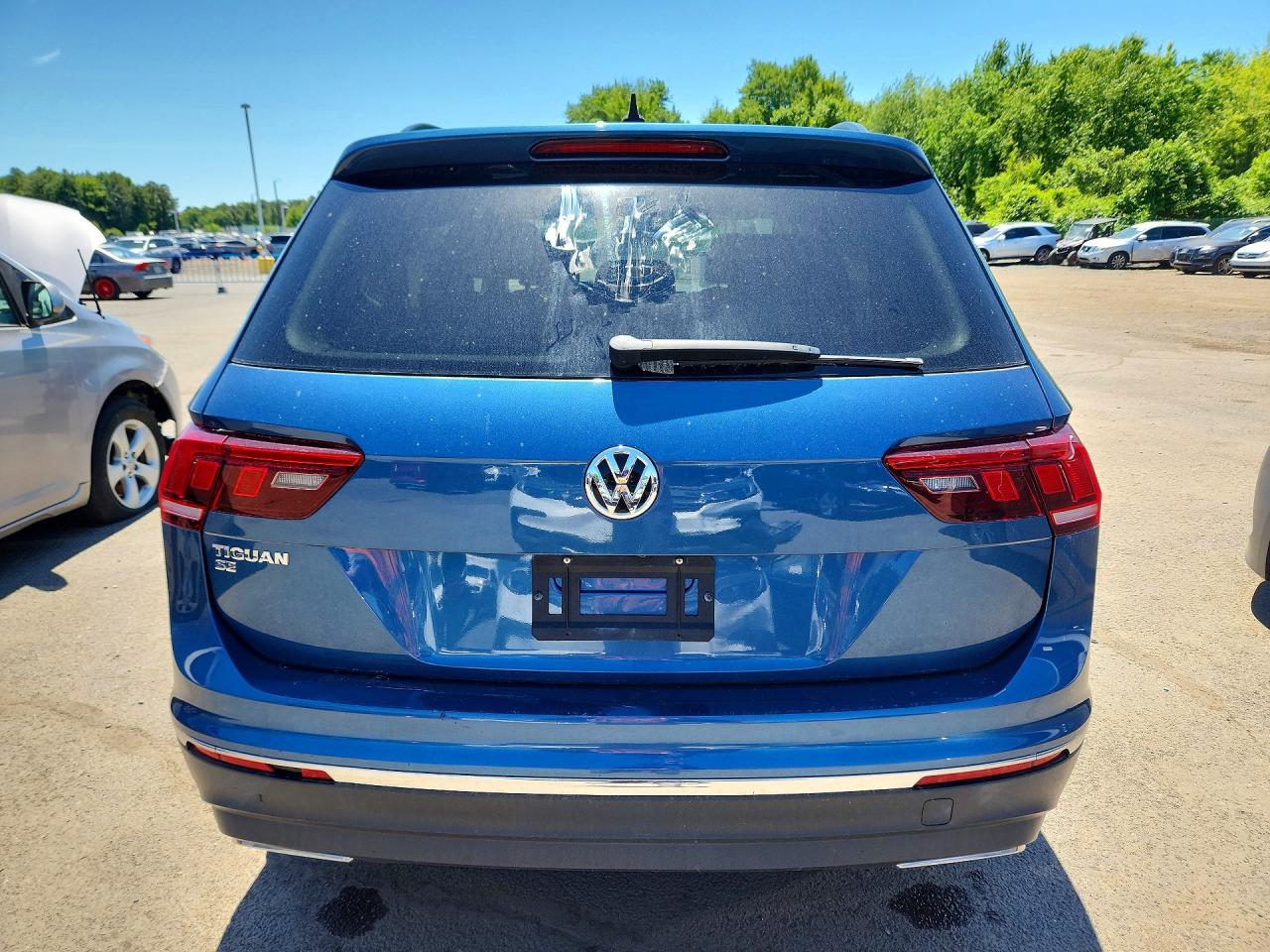 2020 Volkswagen Tiguan Se Синий vin: 3VV3B7AX8LM061806
