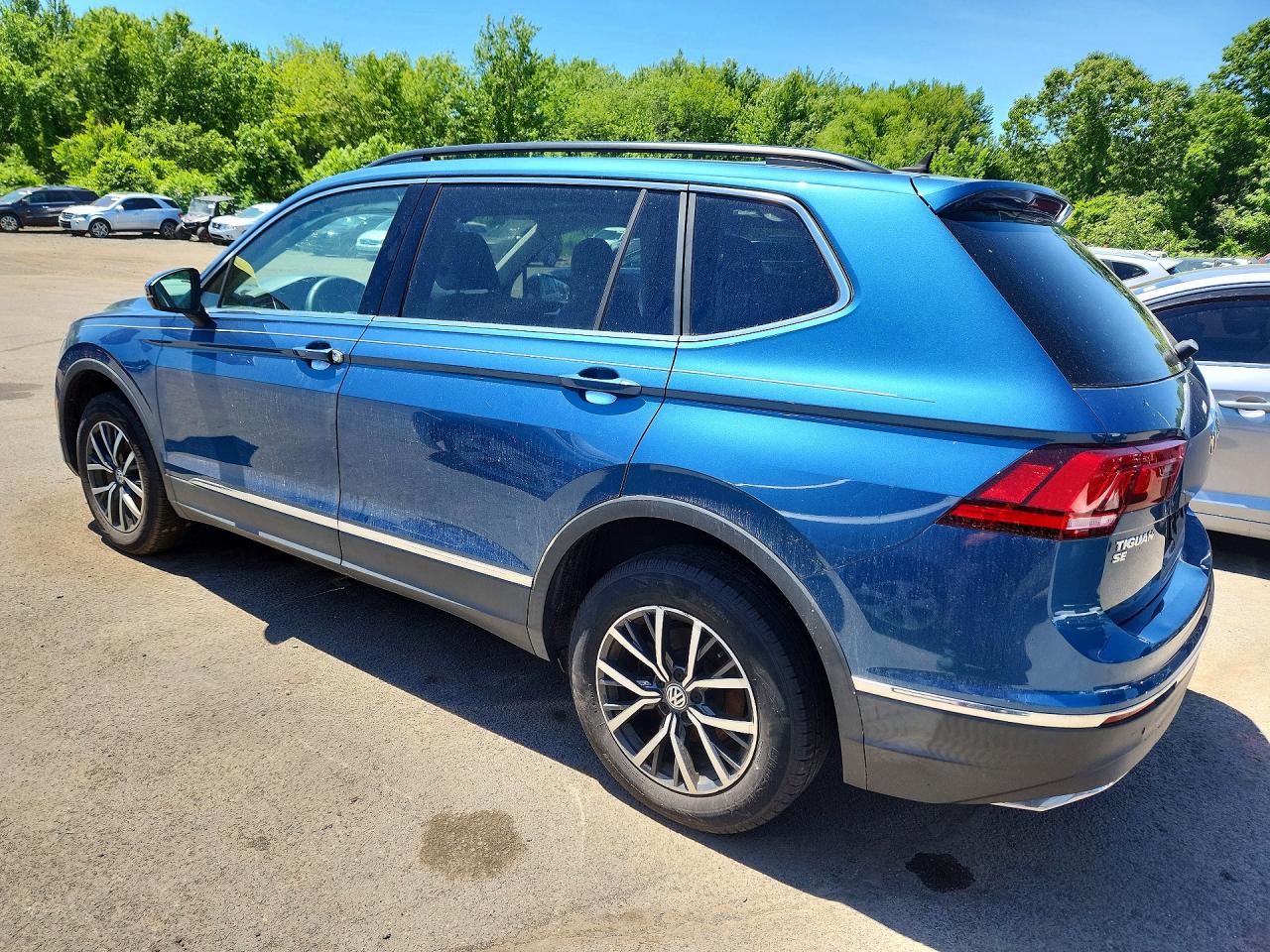 2020 Volkswagen Tiguan Se Синий vin: 3VV3B7AX8LM061806
