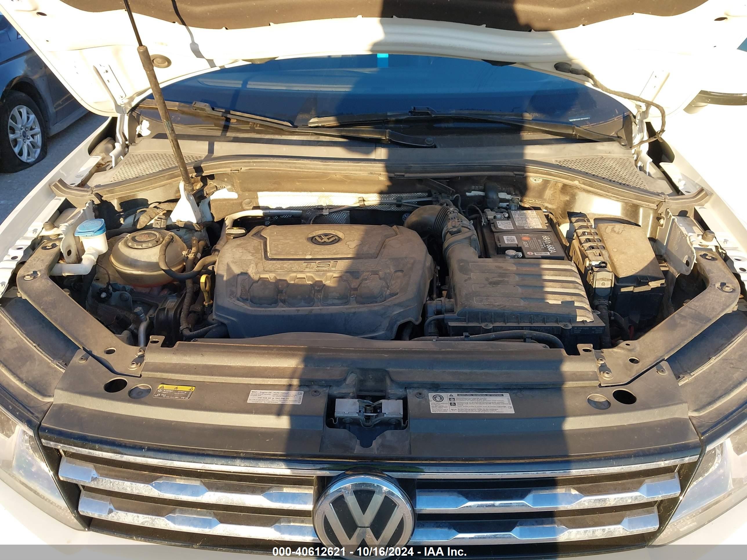 2018 Volkswagen Tiguan 2.0t Se/2.0t Sel White vin: 3VV3B7AXXJM190854