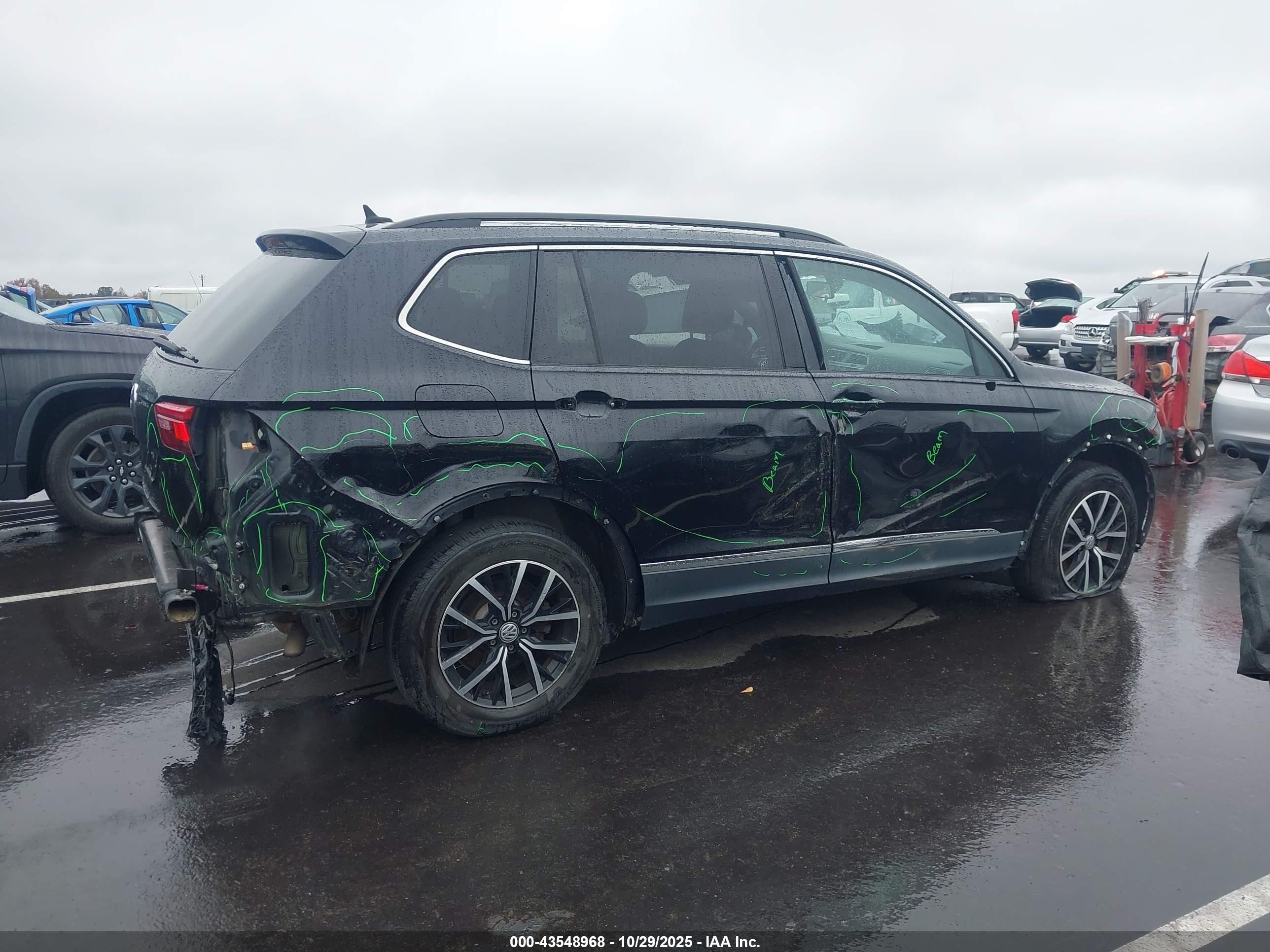 2021 Volkswagen Tiguan 2.0t Se/2.0t Se R-line Black/2.0t Sel Черный vin: 3VV3B7AXXMM077720