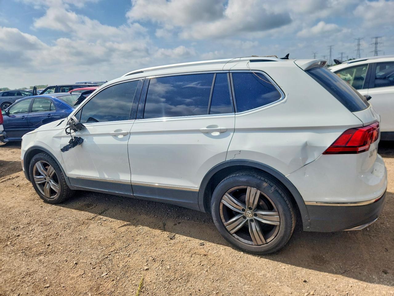 2018 Volkswagen Tiguan Sel Premium White vin: 3VV4B7AX1JM003831