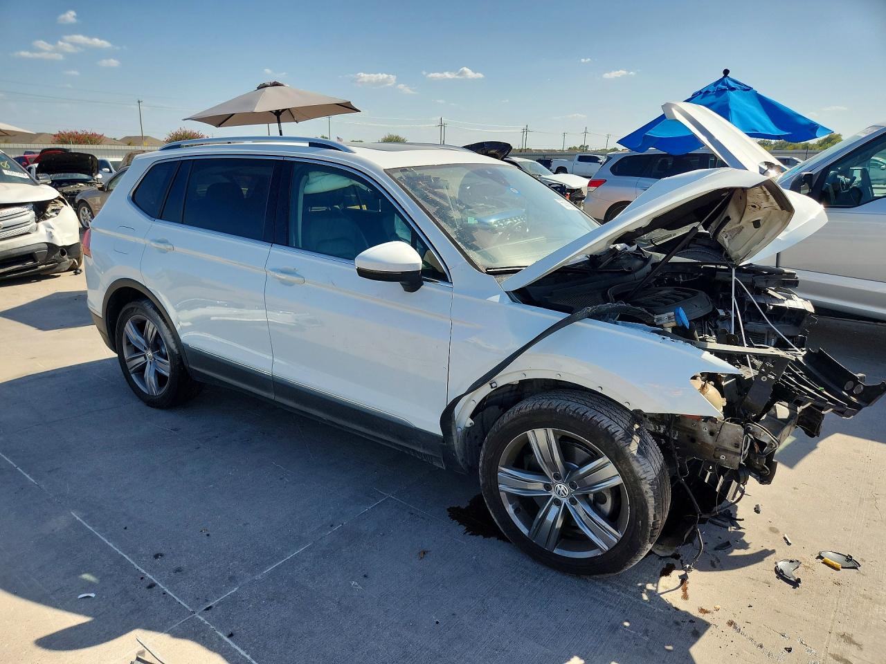 2018 Volkswagen Tiguan Sel Premium White vin: 3VV4B7AX7JM154995