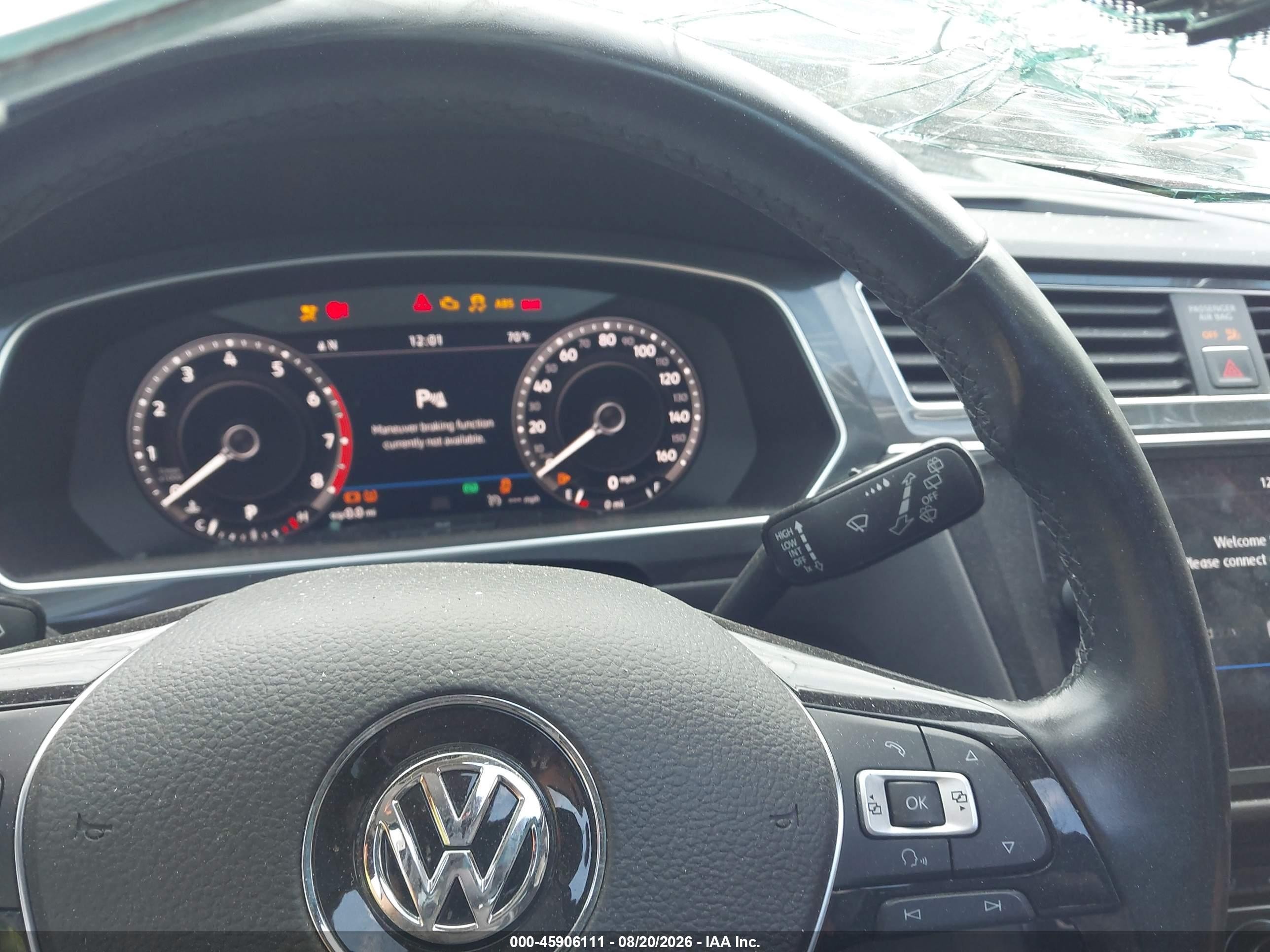 2018 Volkswagen Tiguan 2.0t Sel Premium Blue vin: 3VV4B7AX8JM196317
